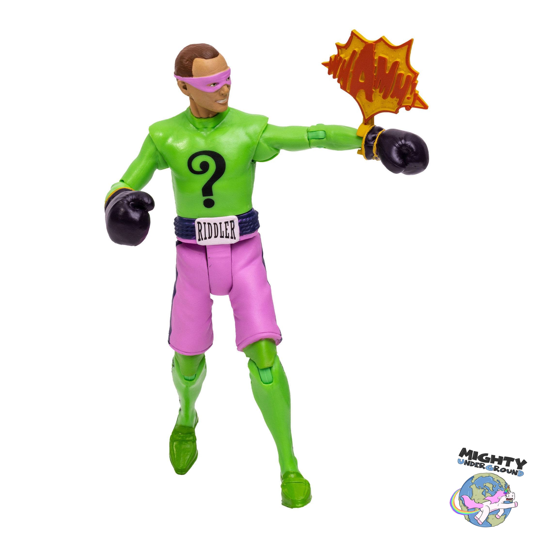 DC Retro Batman 66: The Riddler (Boxing Gloves)-Actionfiguren-McFarlane Toys-Mighty Underground
