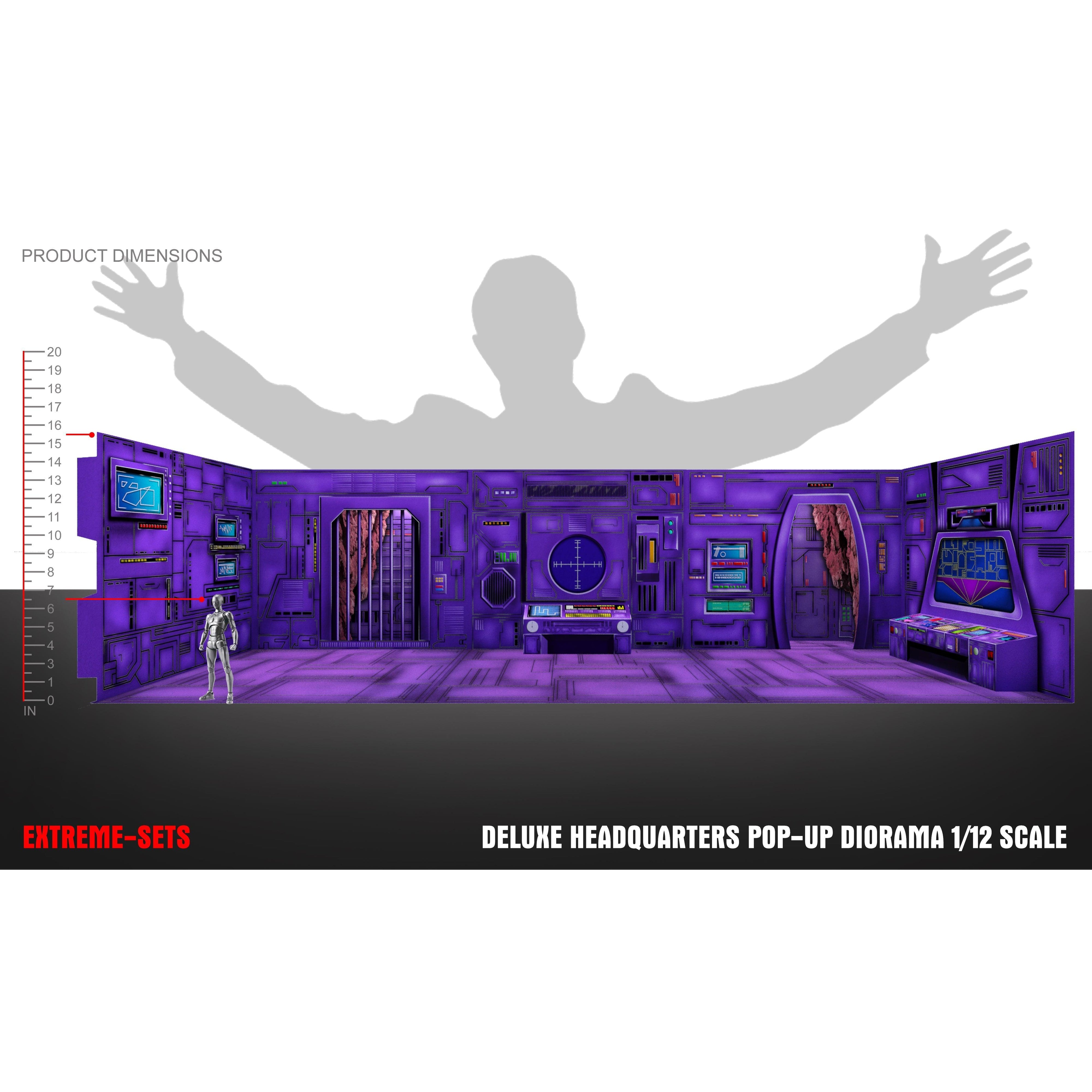 Deluxe Headquarters Pop-Up - Diorama - 1/12-Actionfiguren-Extreme Sets-Mighty Underground