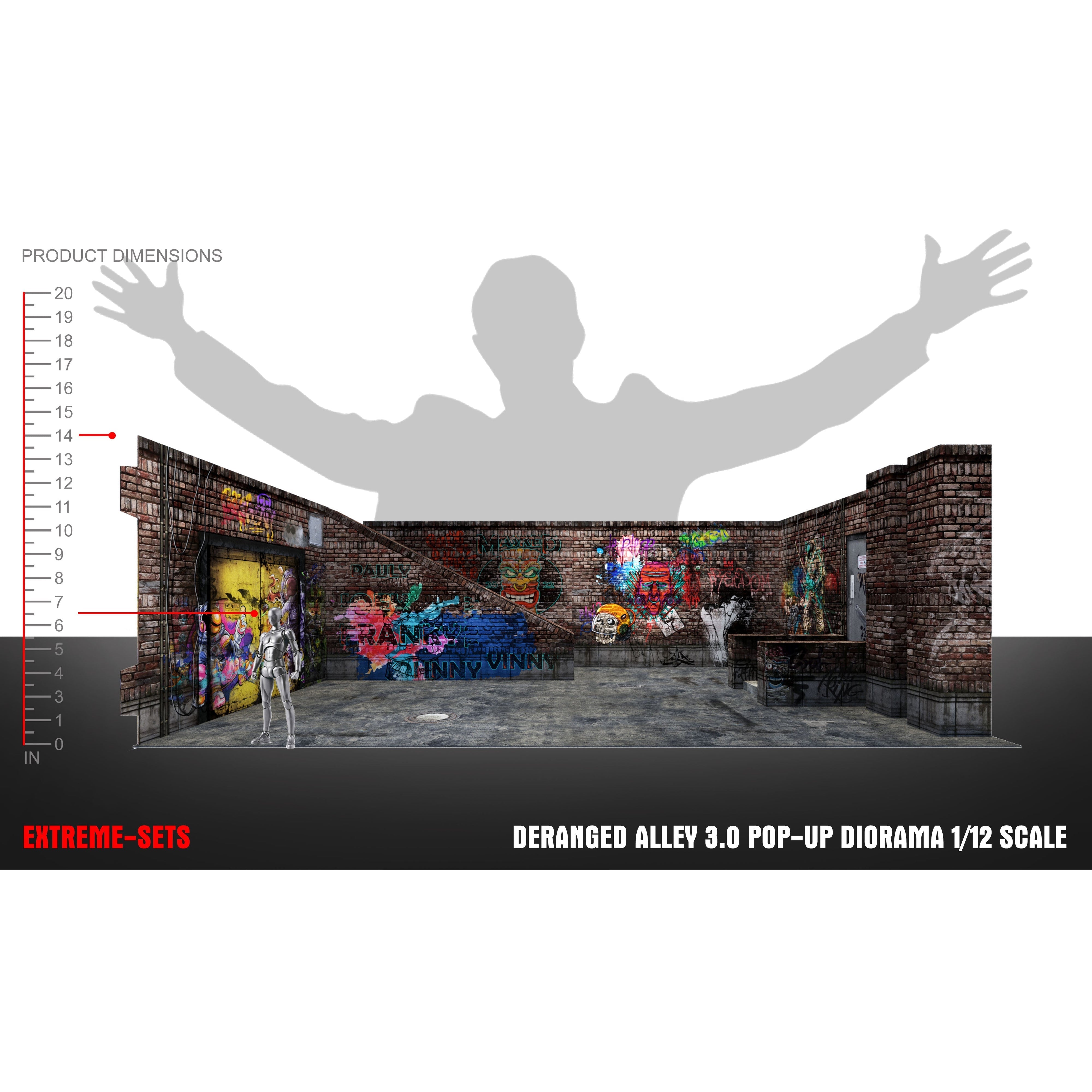 Deranged Alley 3.0 Pop-Up - Diorama - 1/12-Actionfiguren-Extreme Sets-Mighty Underground