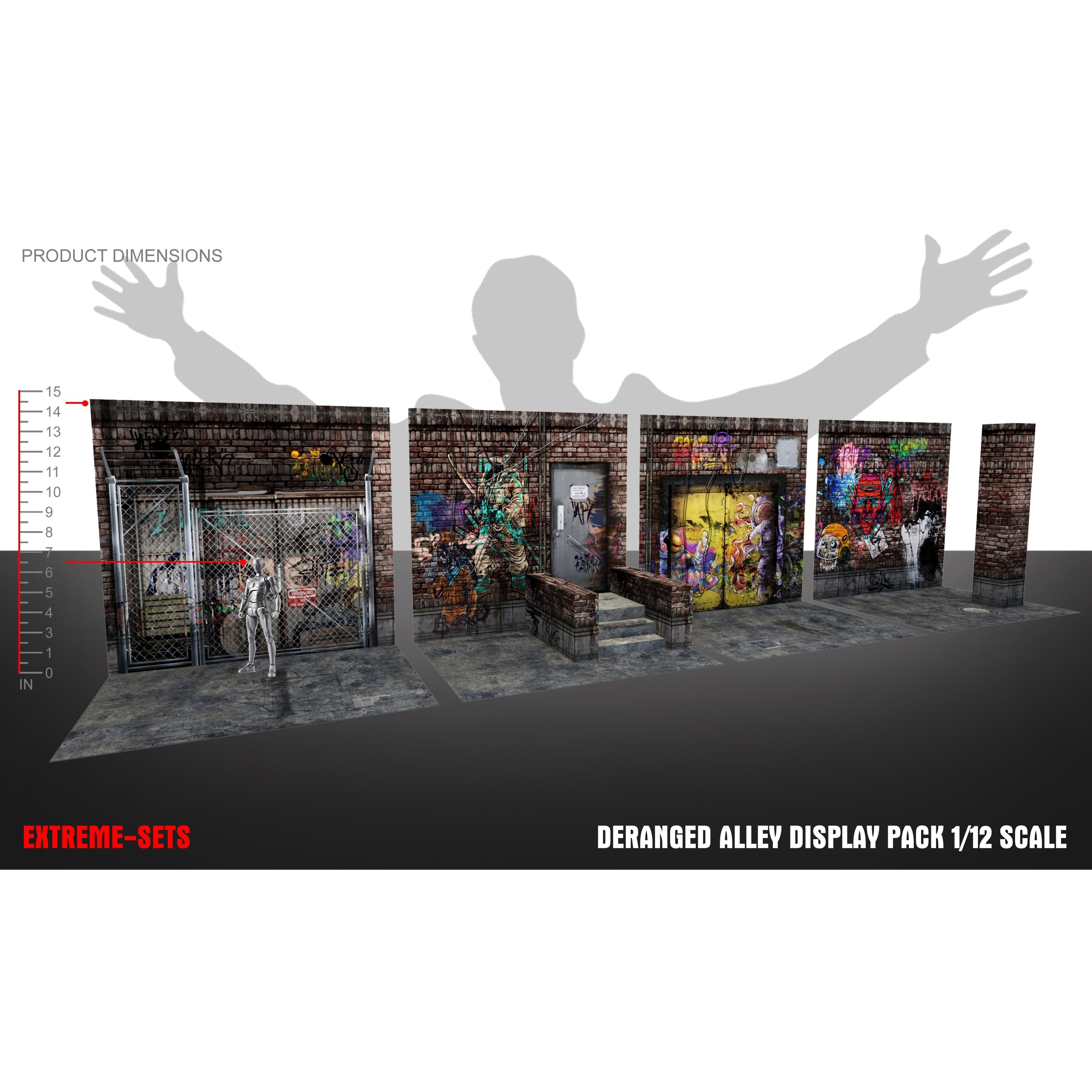 Deranged Alley Display Pack - Diorama - 1/12-Actionfiguren-Extreme Sets-Mighty Underground