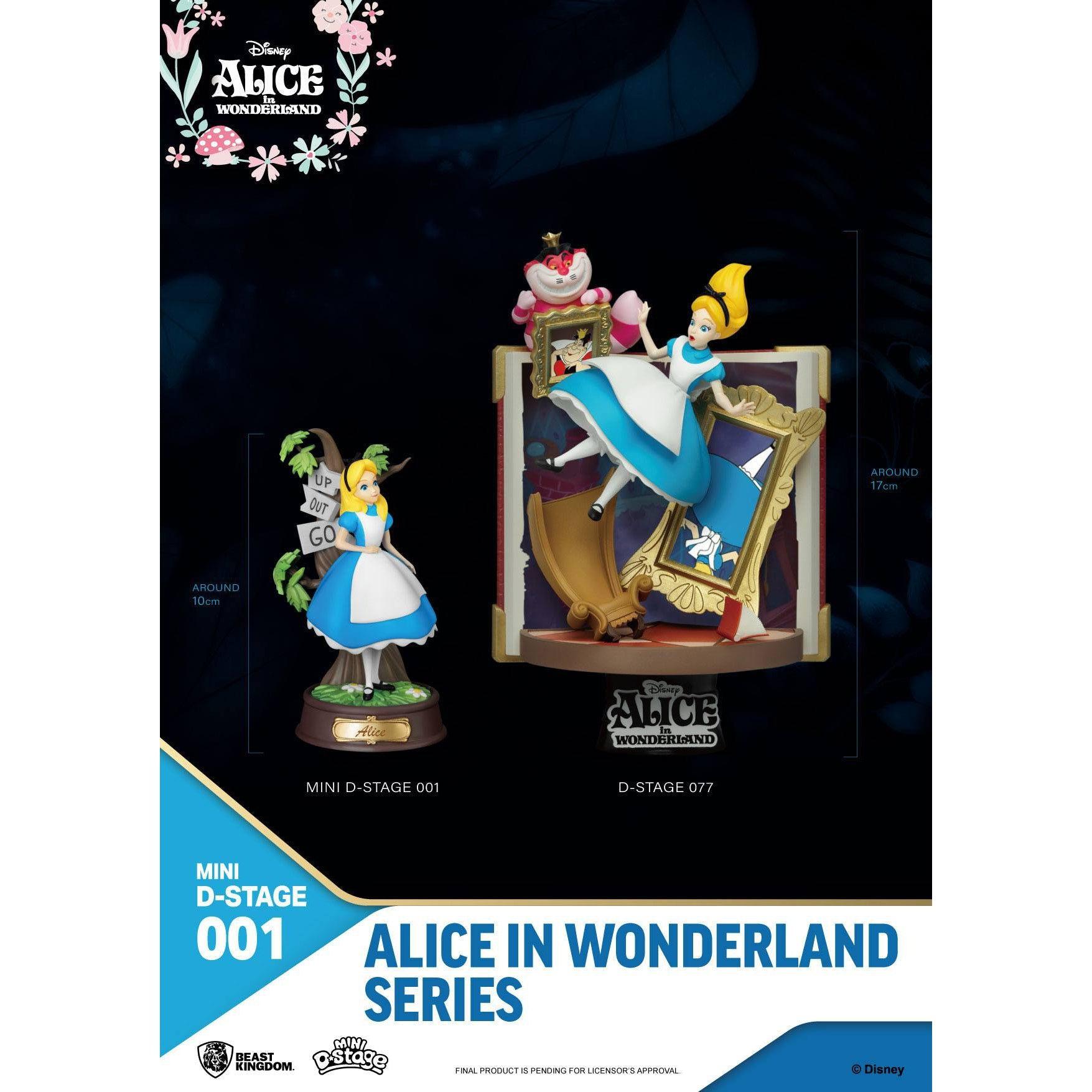 Disney: Alice in Wonderland - Mini Diorama Stage Statuen 6-er Pack-Diorama-Beast Kingdom-Mighty Underground