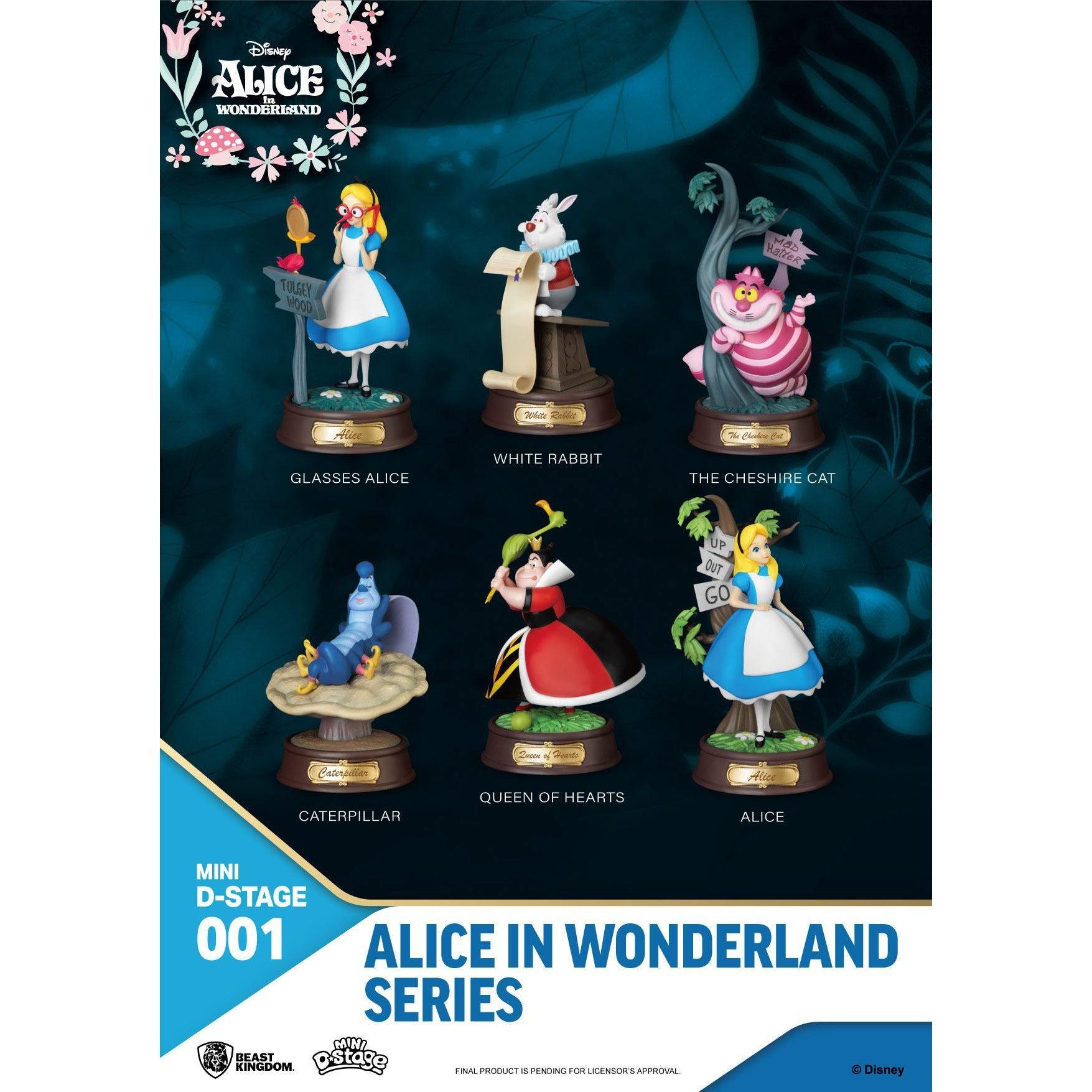 Disney: Alice in Wonderland - Mini Diorama Stage Statuen 6-er Pack-Diorama-Beast Kingdom-Mighty Underground