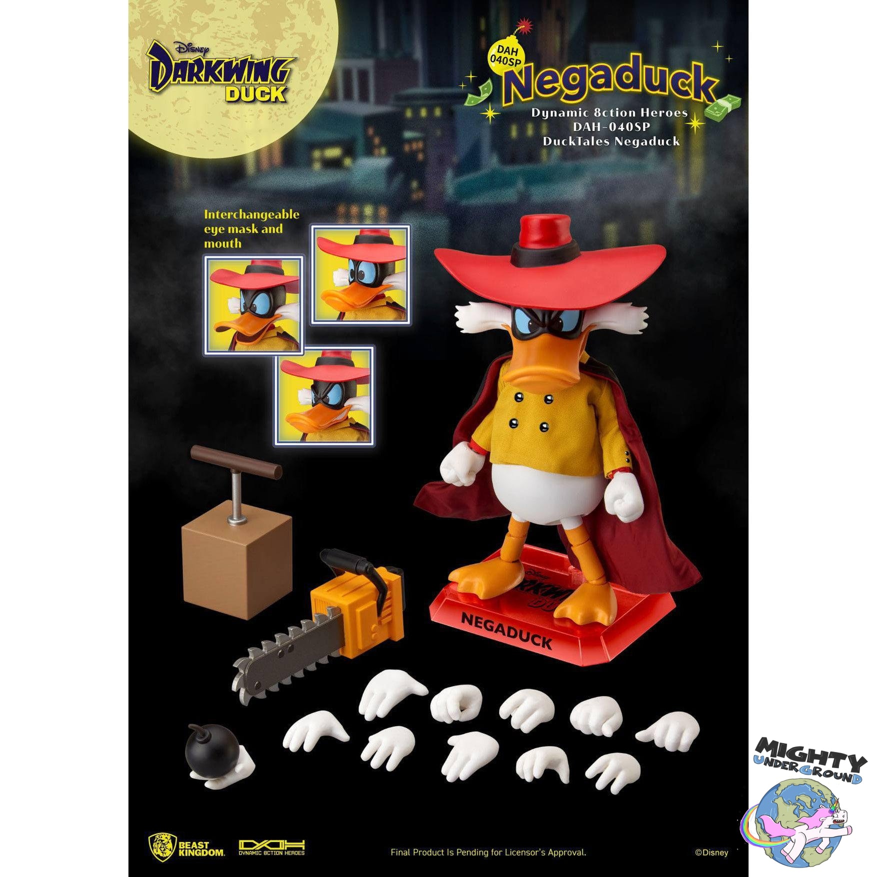 Disney's Darkwing Duck: NegaDuck 1/9-Actionfiguren-Beast Kingdom-Mighty Underground