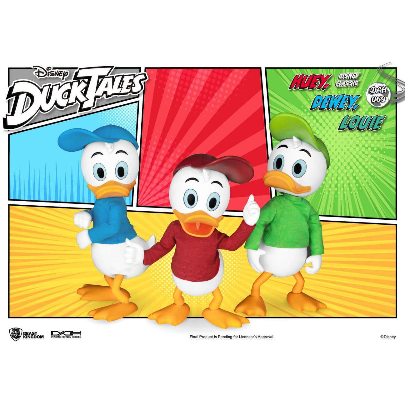 Disney's DuckTales: Huey, Dewey & Louie - 1/9-Actionfiguren-Beast Kingdom-Mighty Underground