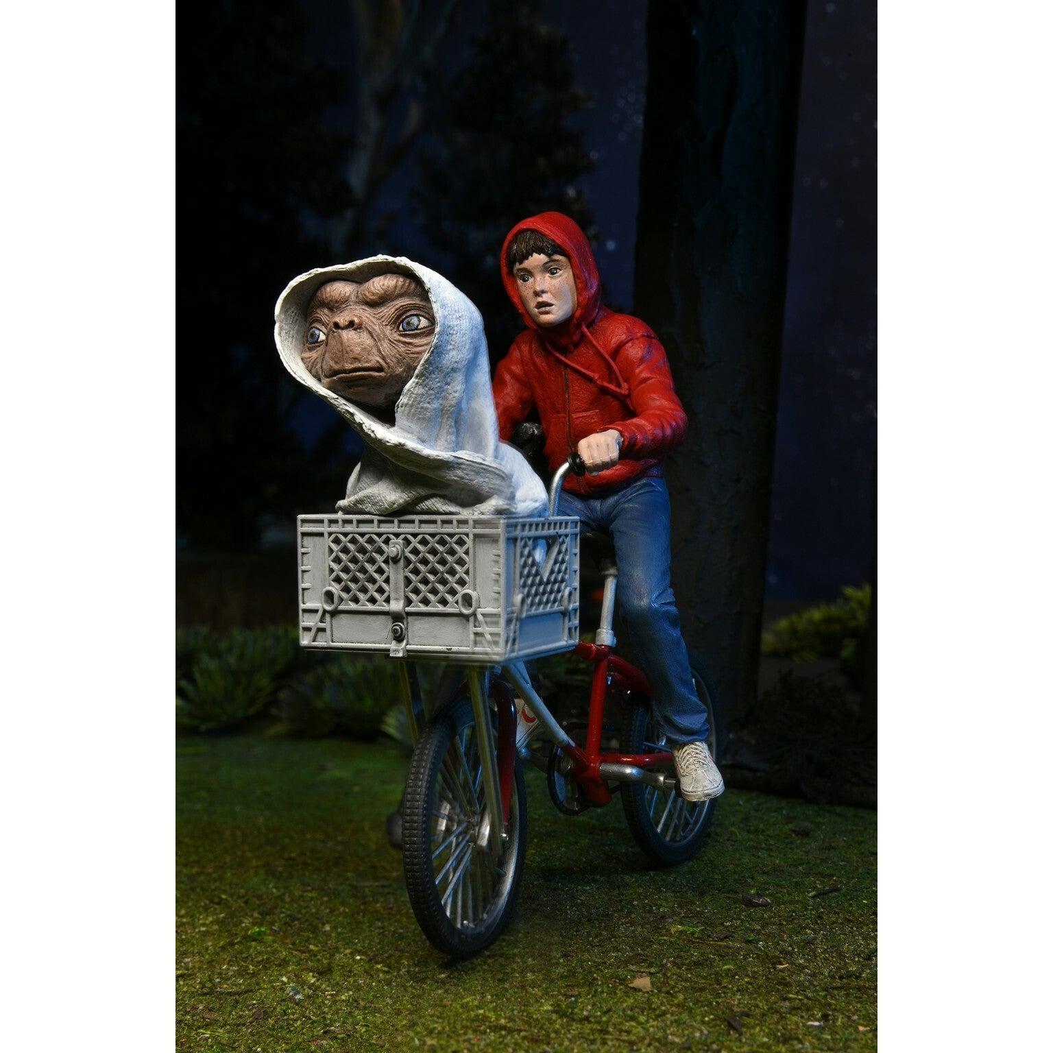 E.T. the Extra-Terrestrial: Elliot and E.T. on Bicycle (40th Anniversary)-Actionfiguren-NECA-Mighty Underground