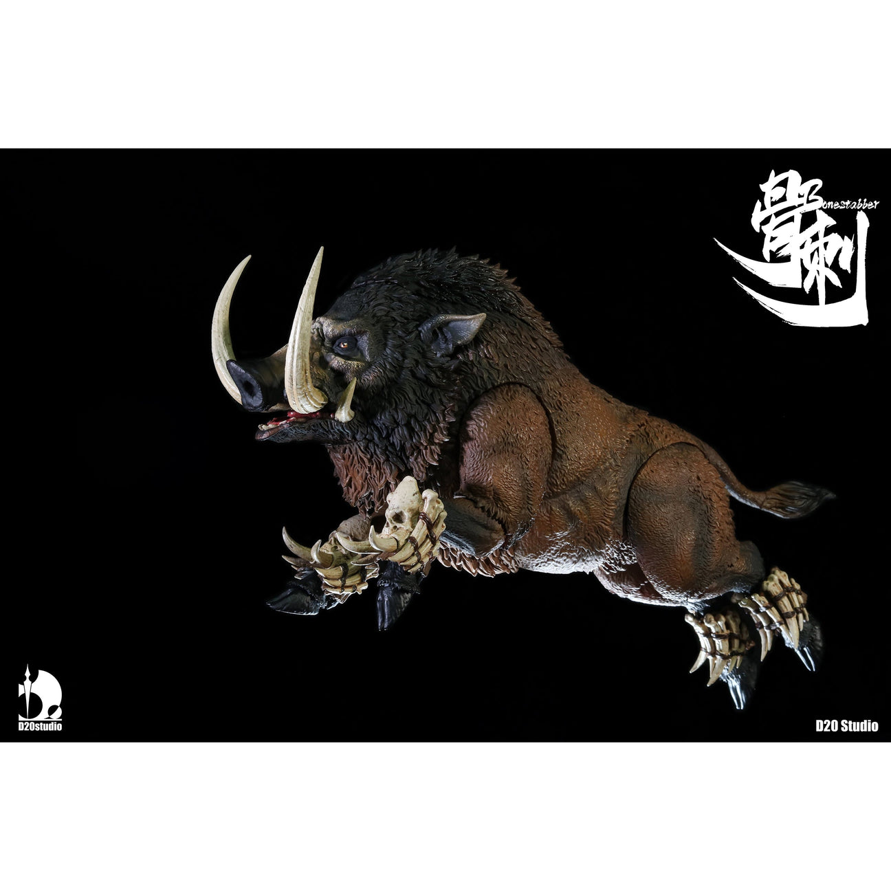 Giant Wild Boar Bonestabber (Braun)-Actionfiguren-D20 Studio-Mighty Underground