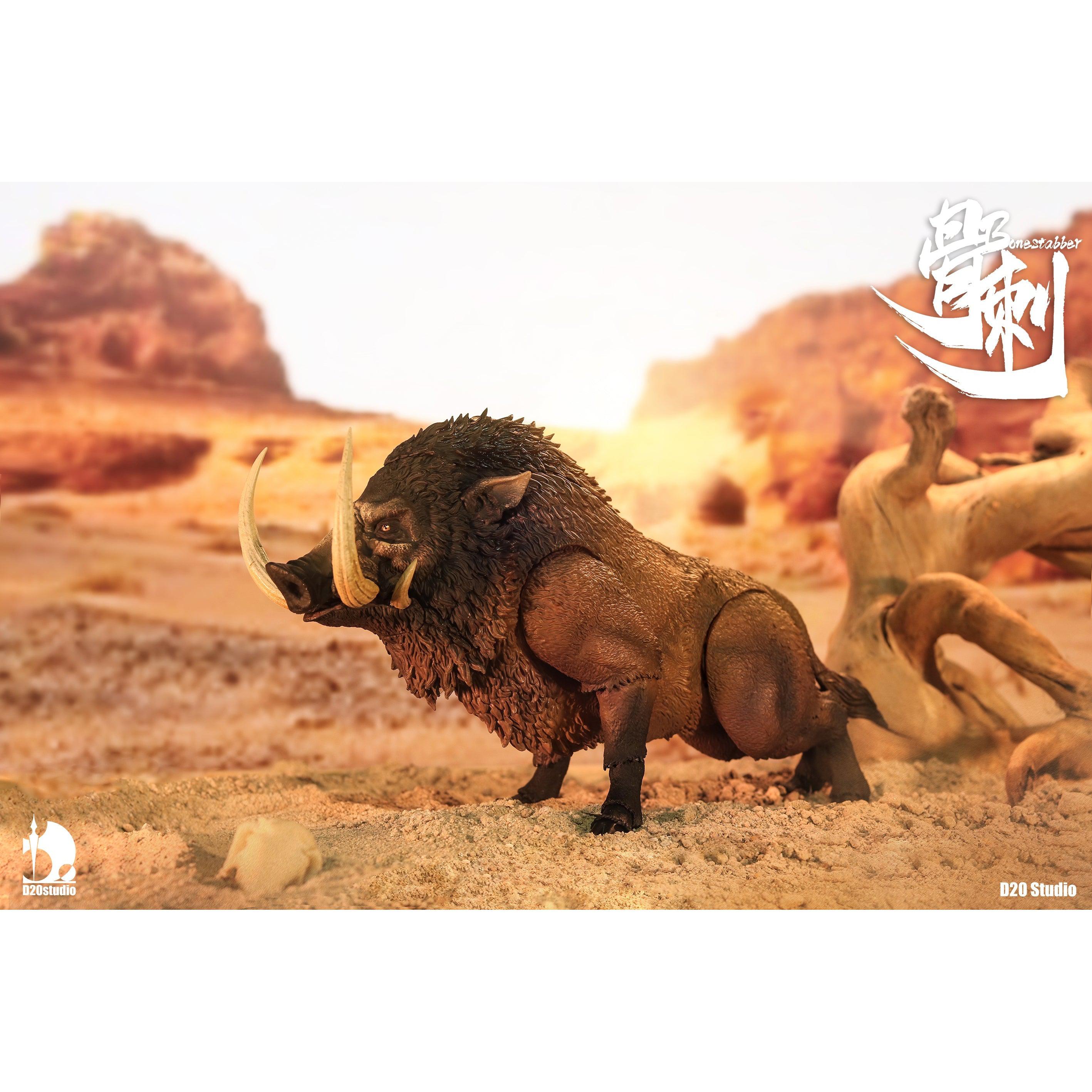Giant Wild Boar Bonestabber (Braun)-Actionfiguren-D20 Studio-Mighty Underground