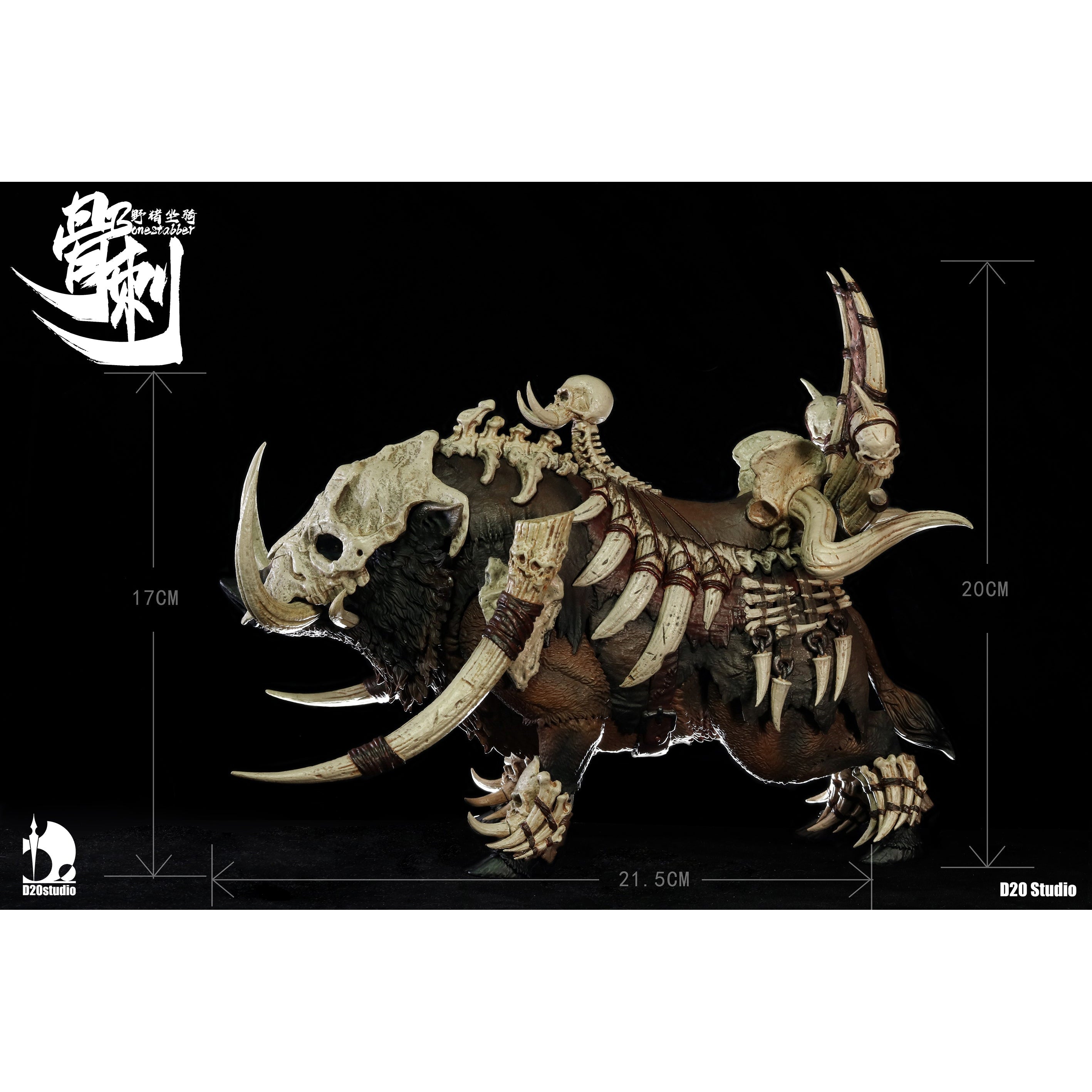 Giant Wild Boar Bonestabber (Braun)-Actionfiguren-D20 Studio-Mighty Underground