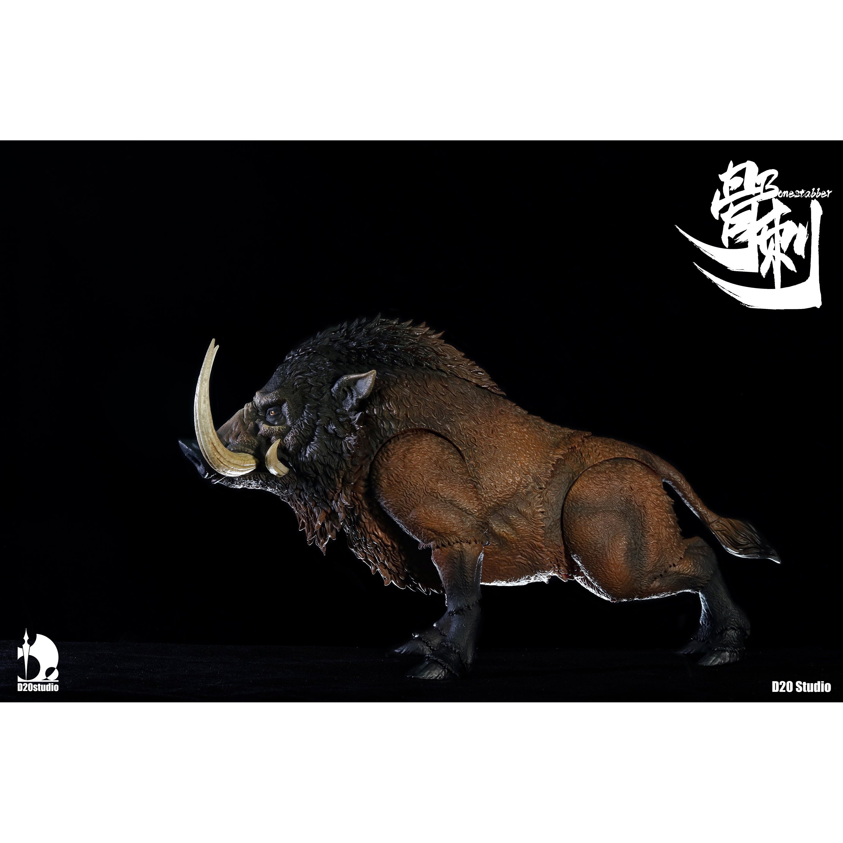 Giant Wild Boar Bonestabber (Braun)-Actionfiguren-D20 Studio-Mighty Underground