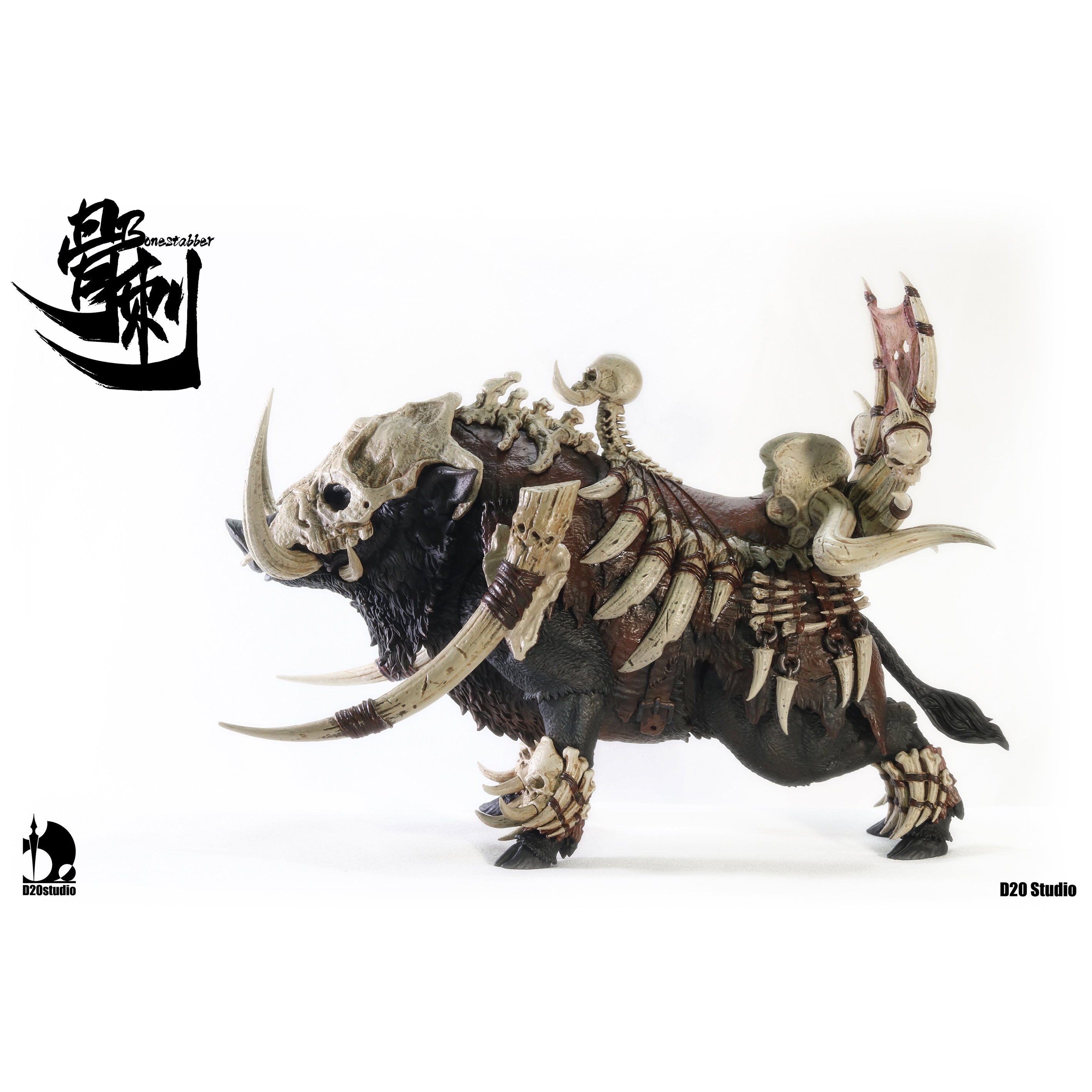 Giant Wild Boar Bonestabber (Schwarz)-Actionfiguren-D20 Studio-Mighty Underground