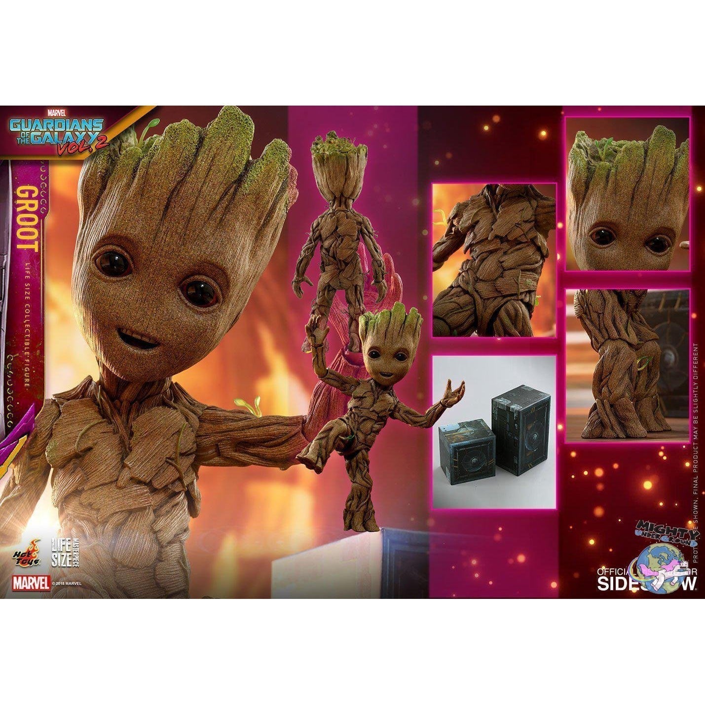 Guardians of the Galaxy Vol. 2: Groot - Life-Size-Actionfiguren-Hot Toys-mighty-underground