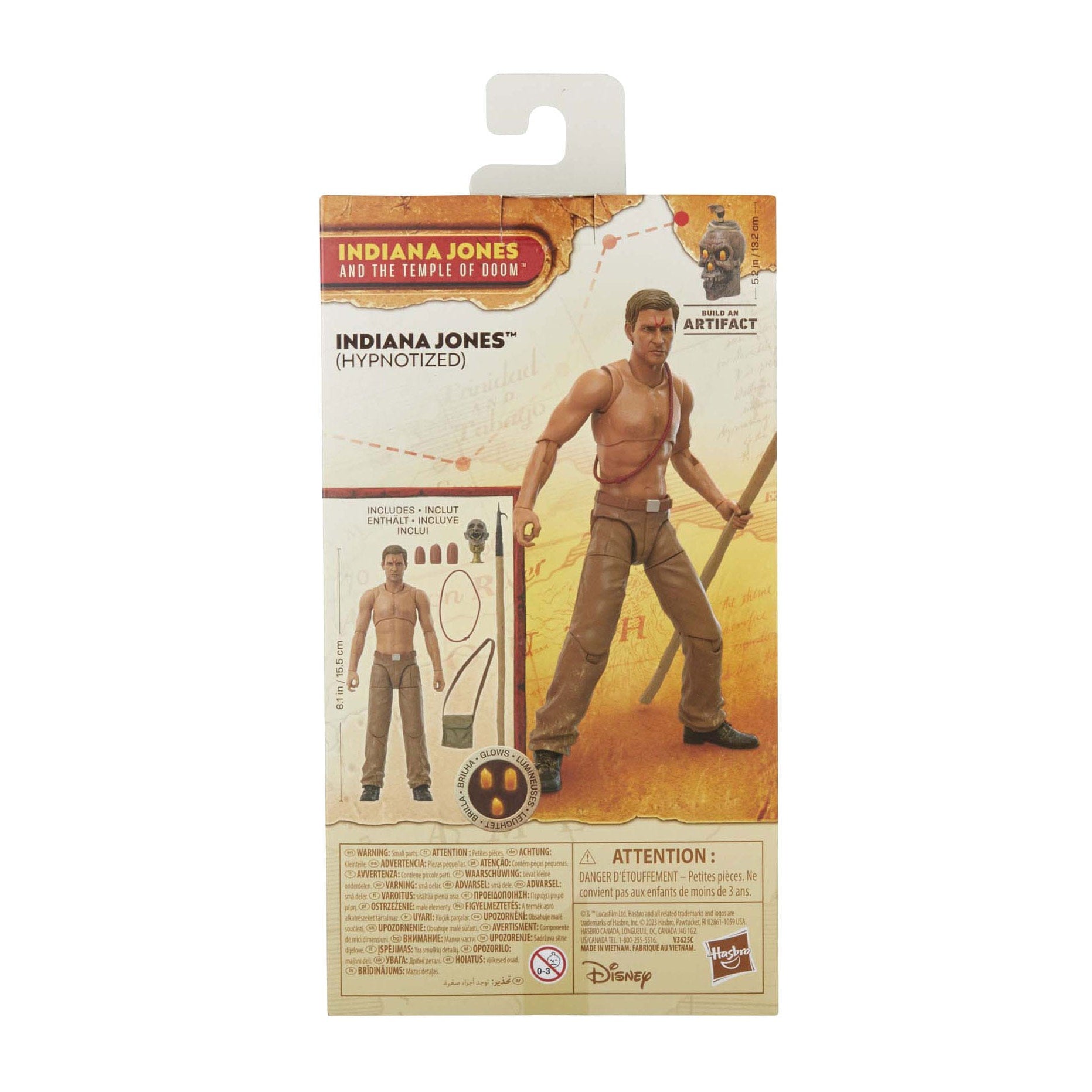 Indiana Jones Adventure Series: Indiana Jones (Hypnotized, Temple of Doom)-Actionfiguren-Hasbro-Mighty Underground