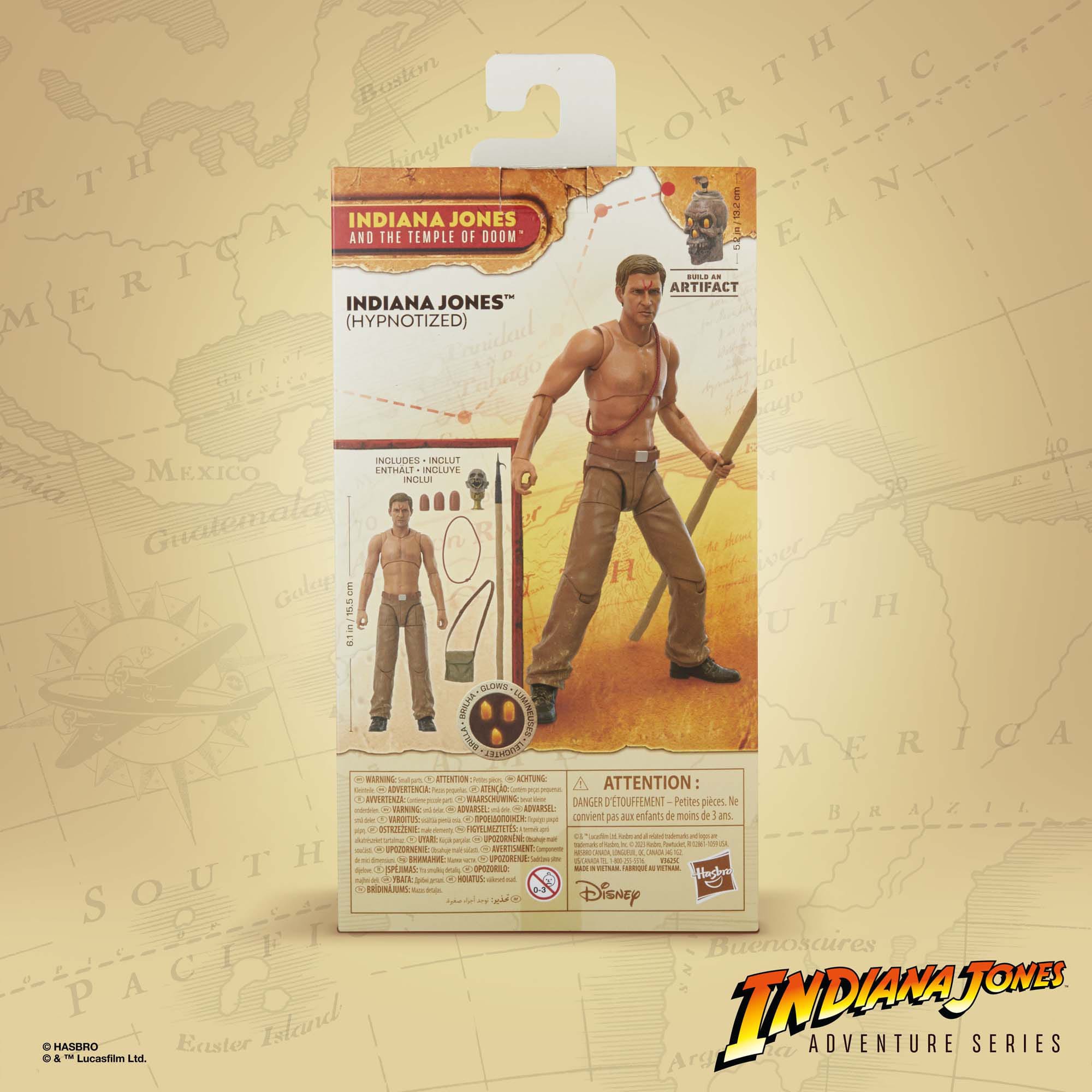 Indiana Jones Adventure Series: Indiana Jones (Hypnotized, Temple of Doom)-Actionfiguren-Hasbro-Mighty Underground