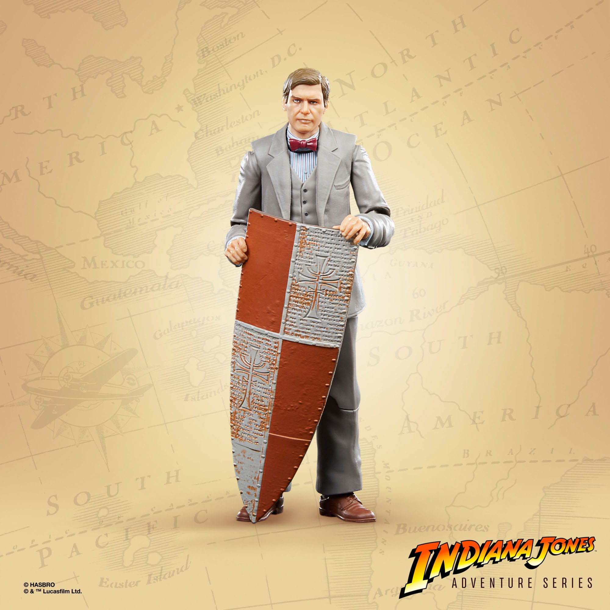 Indiana Jones Adventure Series: Indiana Jones (Professor, The Last Crusade)-Actionfiguren-Hasbro-Mighty Underground