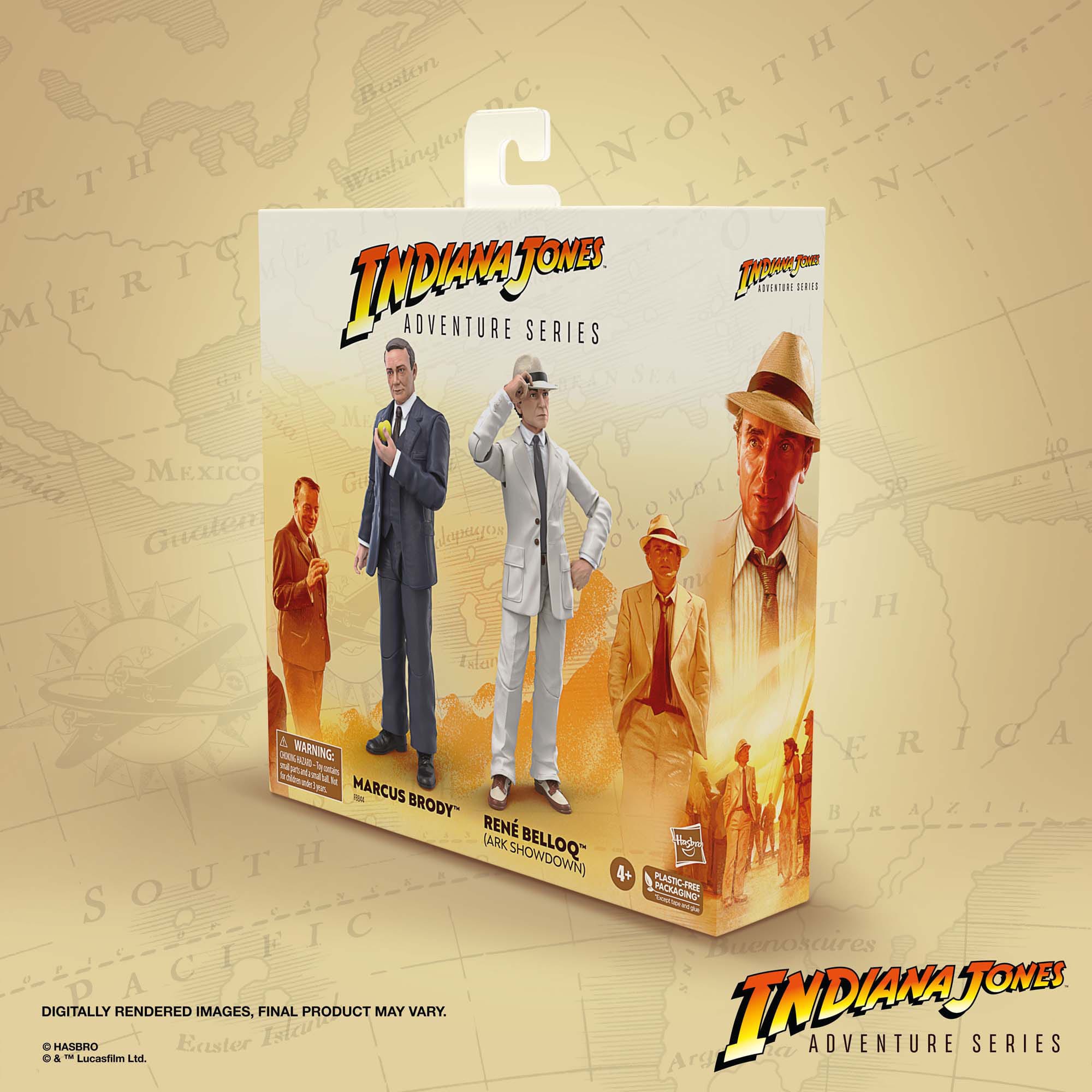 Indiana Jones Adventure Series: Marcus Brody & René Belloq (Ark Showdown, Raiders of the Lost Ark)-Actionfiguren-Hasbro-Mighty Underground