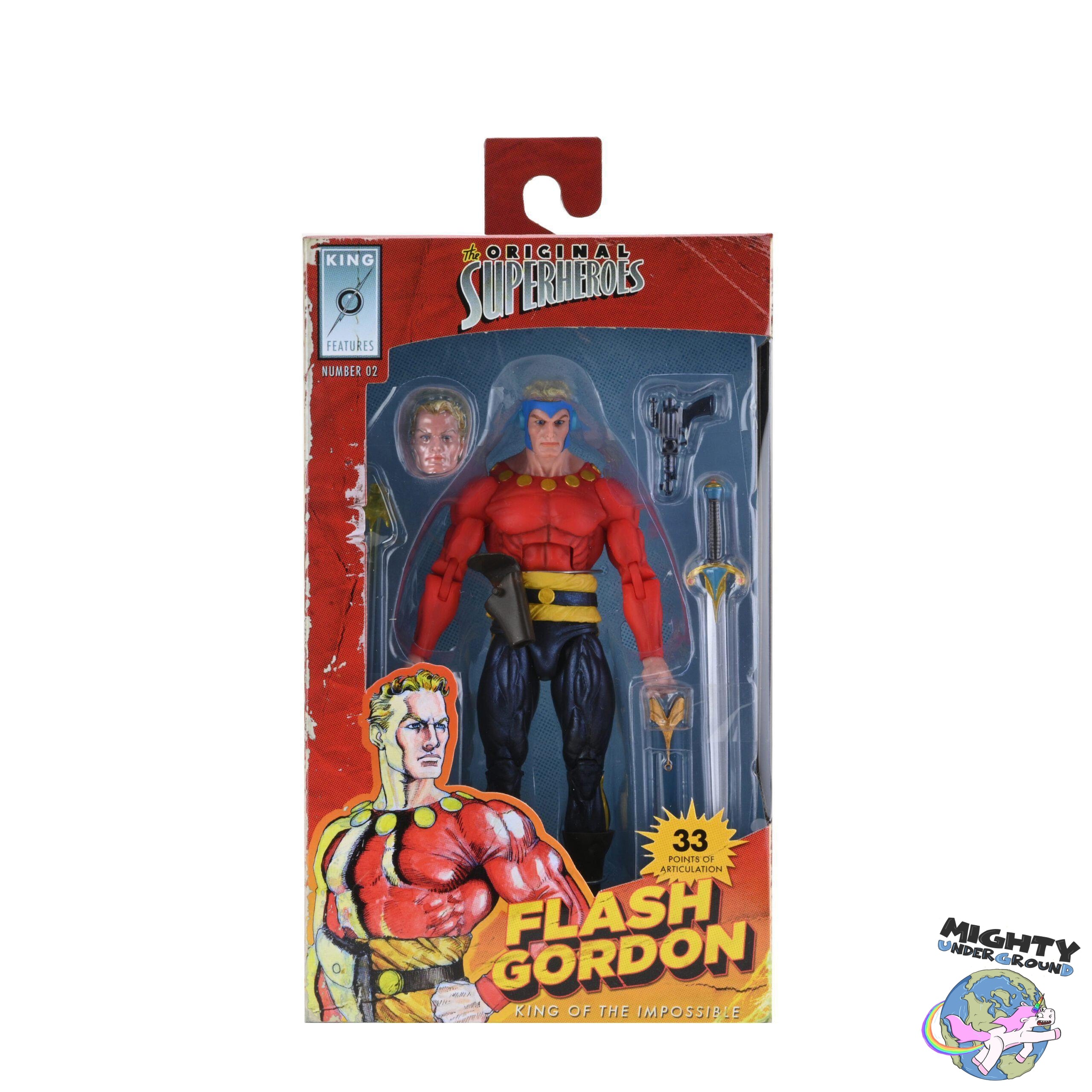 King Features: Original Superheroes - Flash Gordon, Phantom, Ming - Series 1 - 3-Pack-Actionfiguren-NECA-Mighty Underground