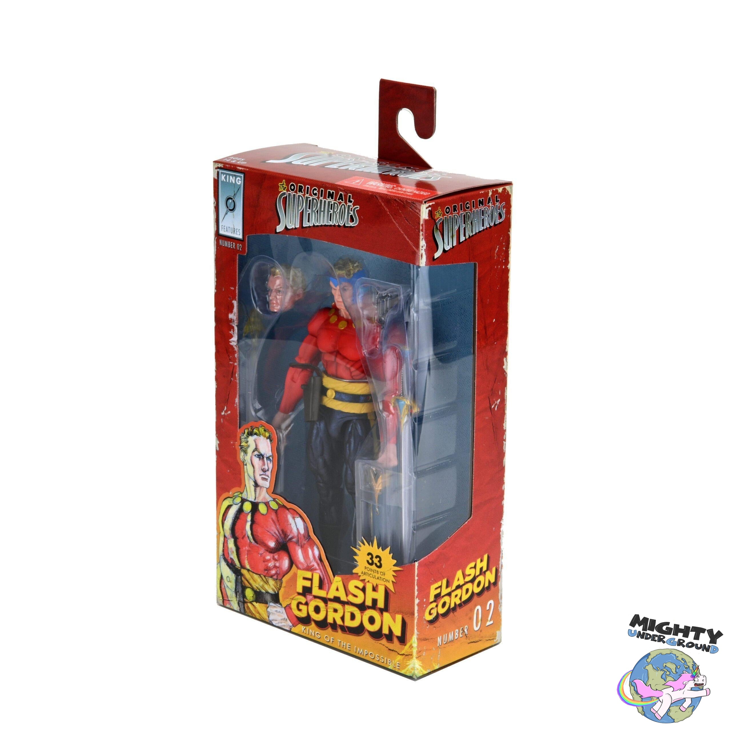 King Features: Original Superheroes - Flash Gordon, Phantom, Ming - Series 1 - 3-Pack-Actionfiguren-NECA-Mighty Underground