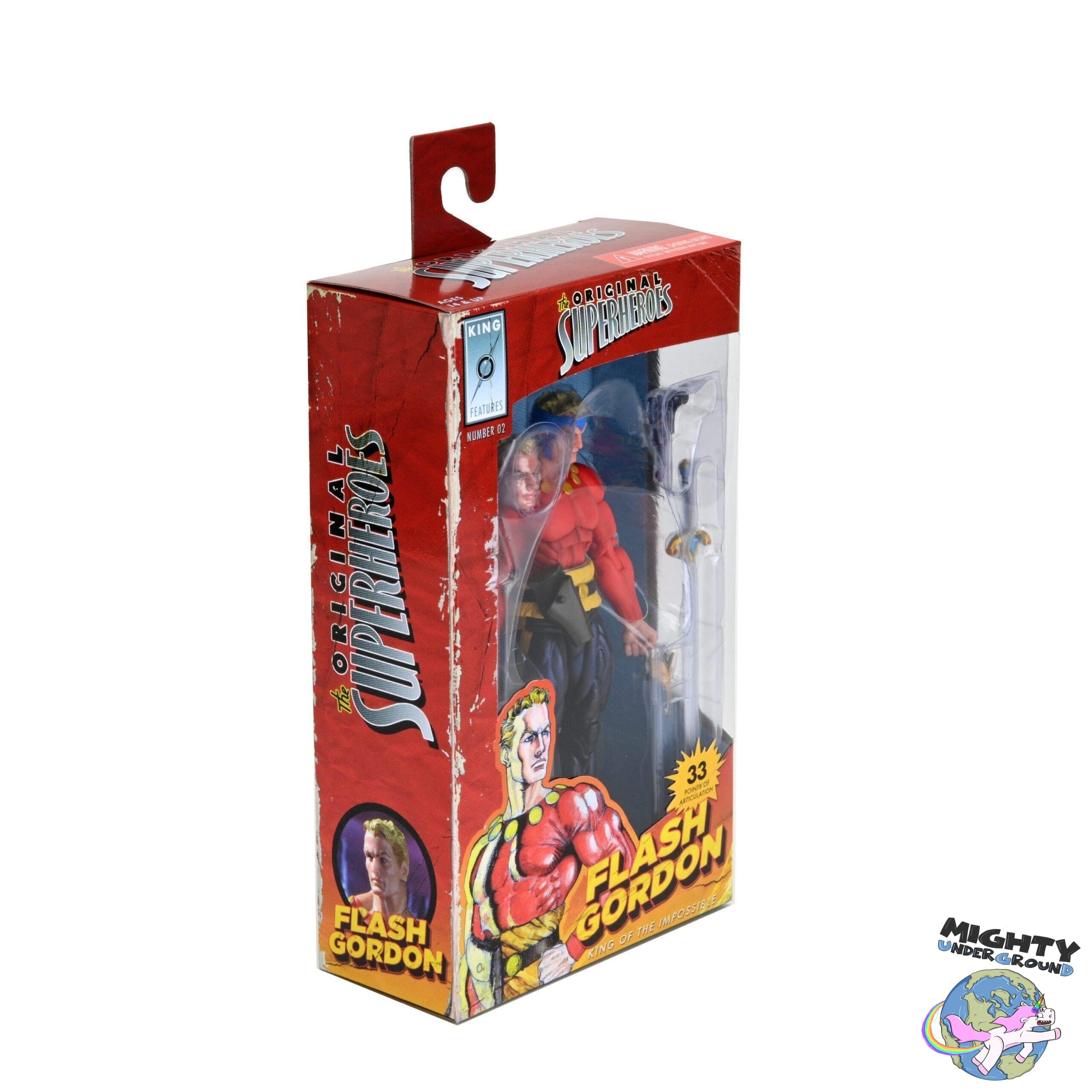 King Features: Original Superheroes - Flash Gordon, Phantom, Ming - Series 1 - 3-Pack-Actionfiguren-NECA-Mighty Underground
