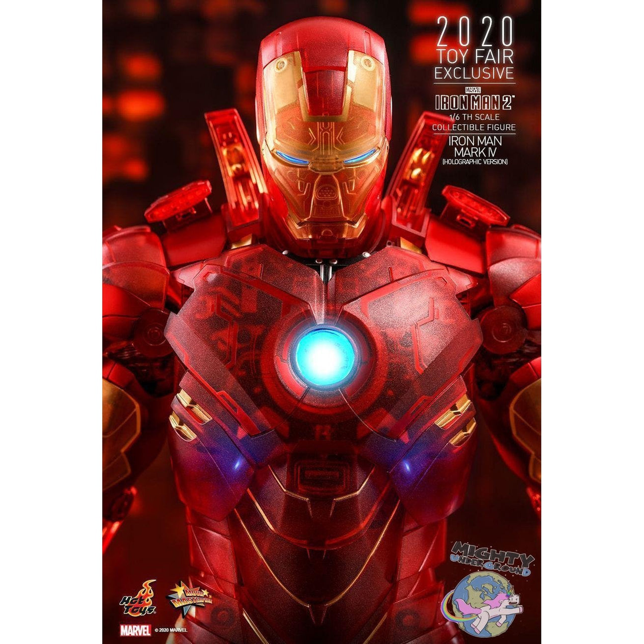 Marvel: Iron Man 2 (Mark IV Holographic Version) 1/6-Actionfiguren-Hot Toys-mighty-underground