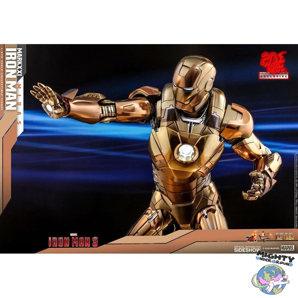 Marvel: Iron Man 3 - Iron Man Mark XXI Midas - Hot Toys Exclusive 1/6-Actionfiguren-Hot Toys-Mighty Underground