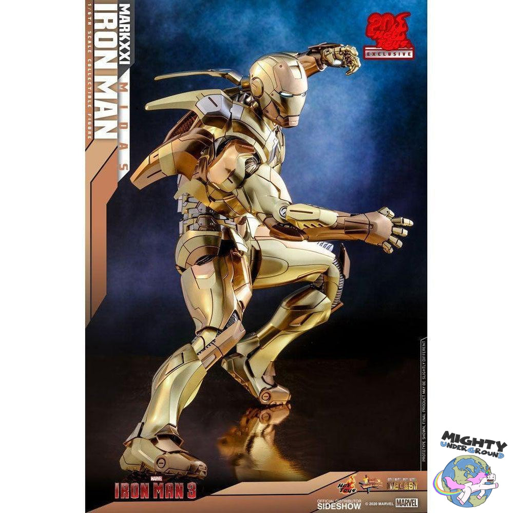 Marvel: Iron Man 3 - Iron Man Mark XXI Midas - Hot Toys Exclusive 1/6-Actionfiguren-Hot Toys-Mighty Underground