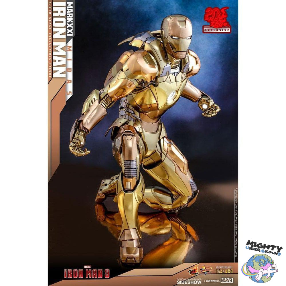 Marvel: Iron Man 3 - Iron Man Mark XXI Midas - Hot Toys Exclusive 1/6-Actionfiguren-Hot Toys-Mighty Underground