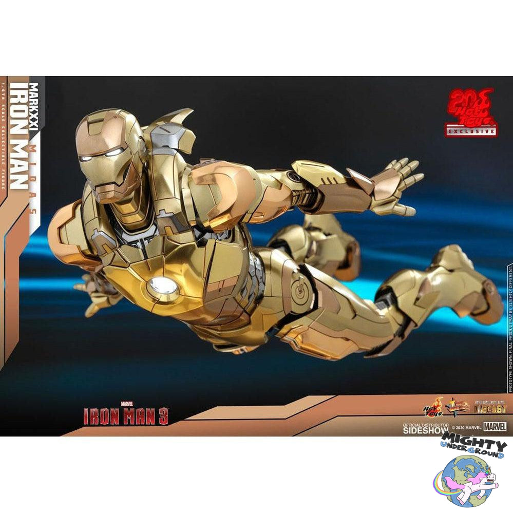 Marvel: Iron Man 3 - Iron Man Mark XXI Midas - Hot Toys Exclusive 1/6-Actionfiguren-Hot Toys-Mighty Underground