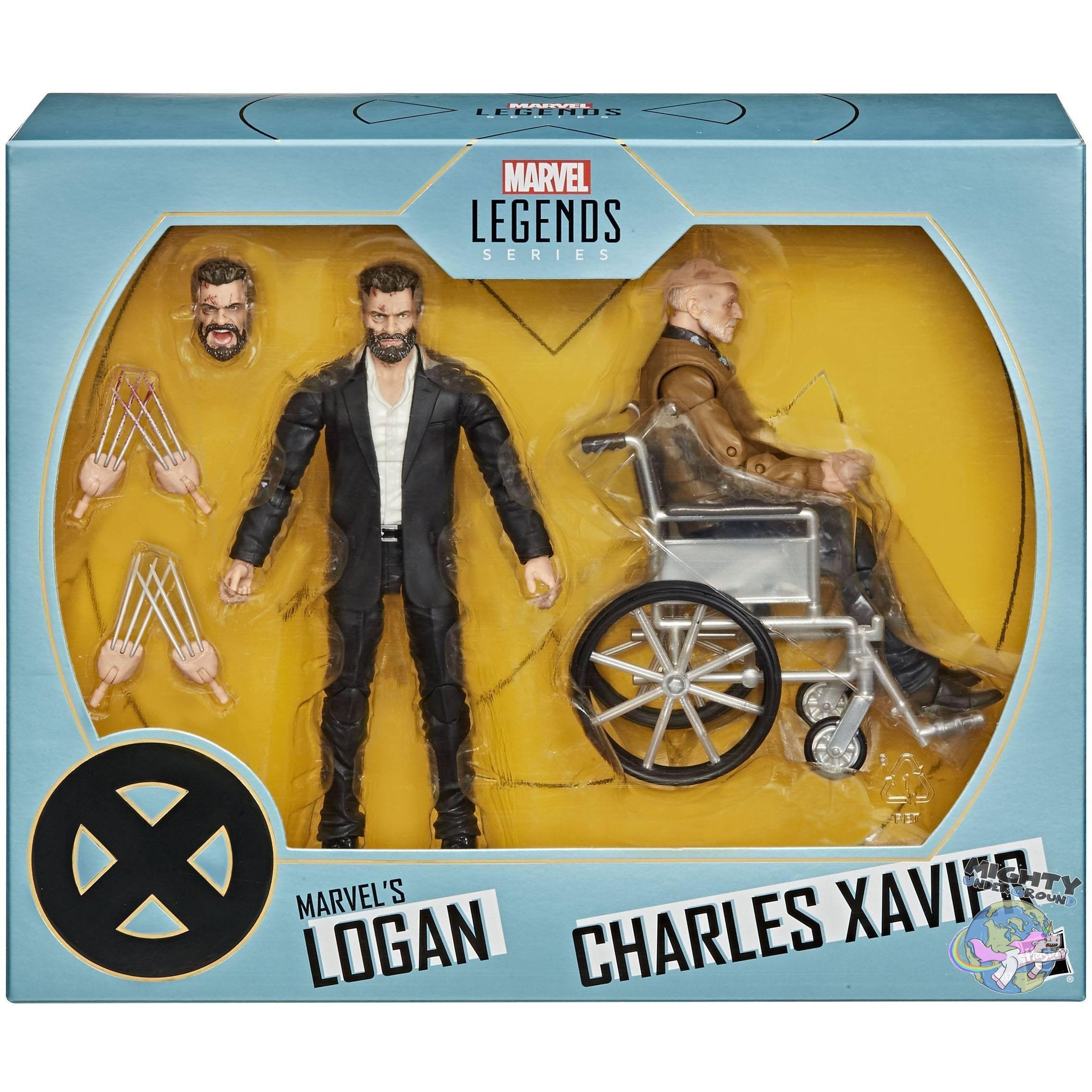 Marvel Legends: Logan & Charles Xavier-Actionfigur-Hasbro-mighty-underground