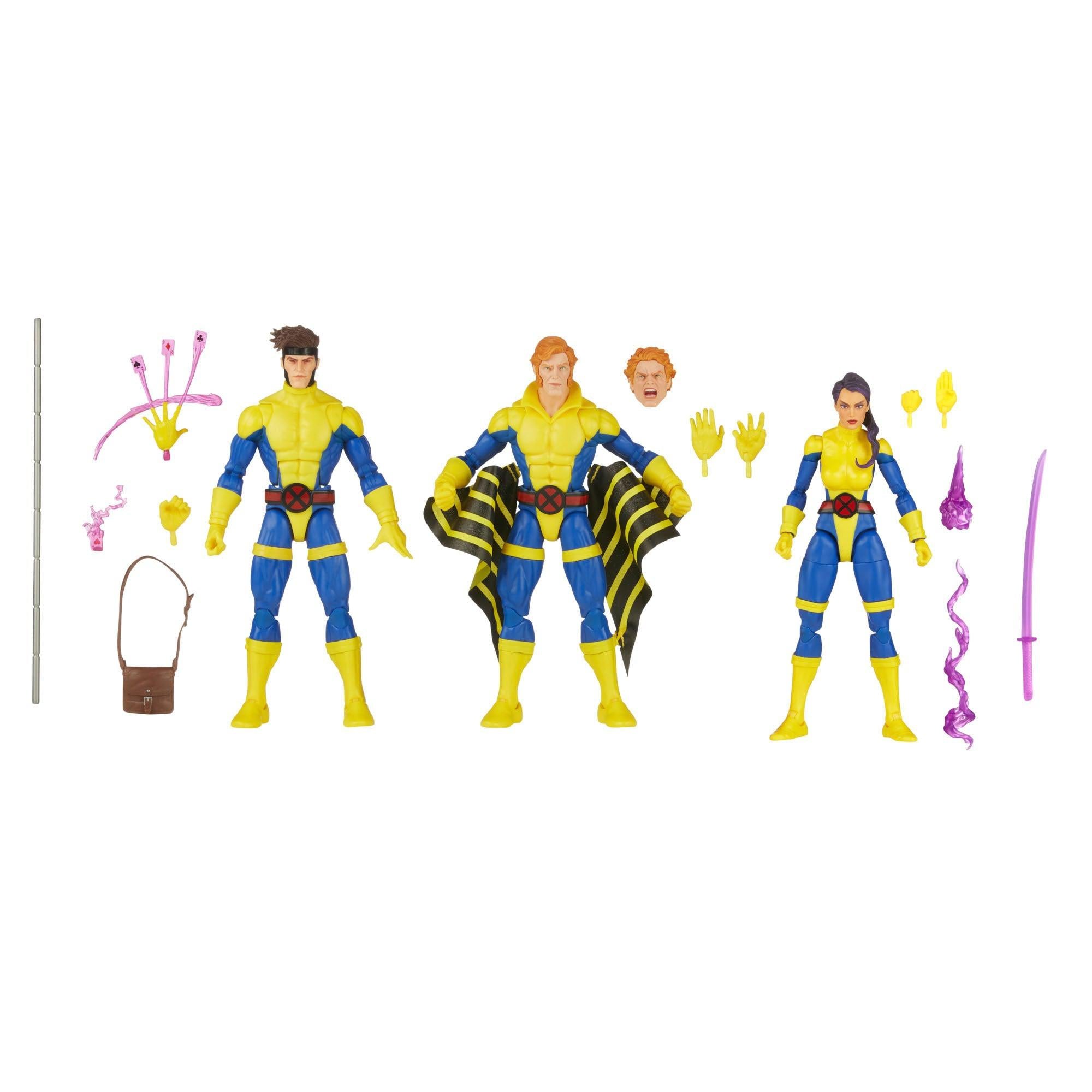 Marvel Legends: X-Men Marvel's Banshee, Gambit & Psylocke (60th Anniversary)-Actionfiguren-Hasbro-Mighty Underground