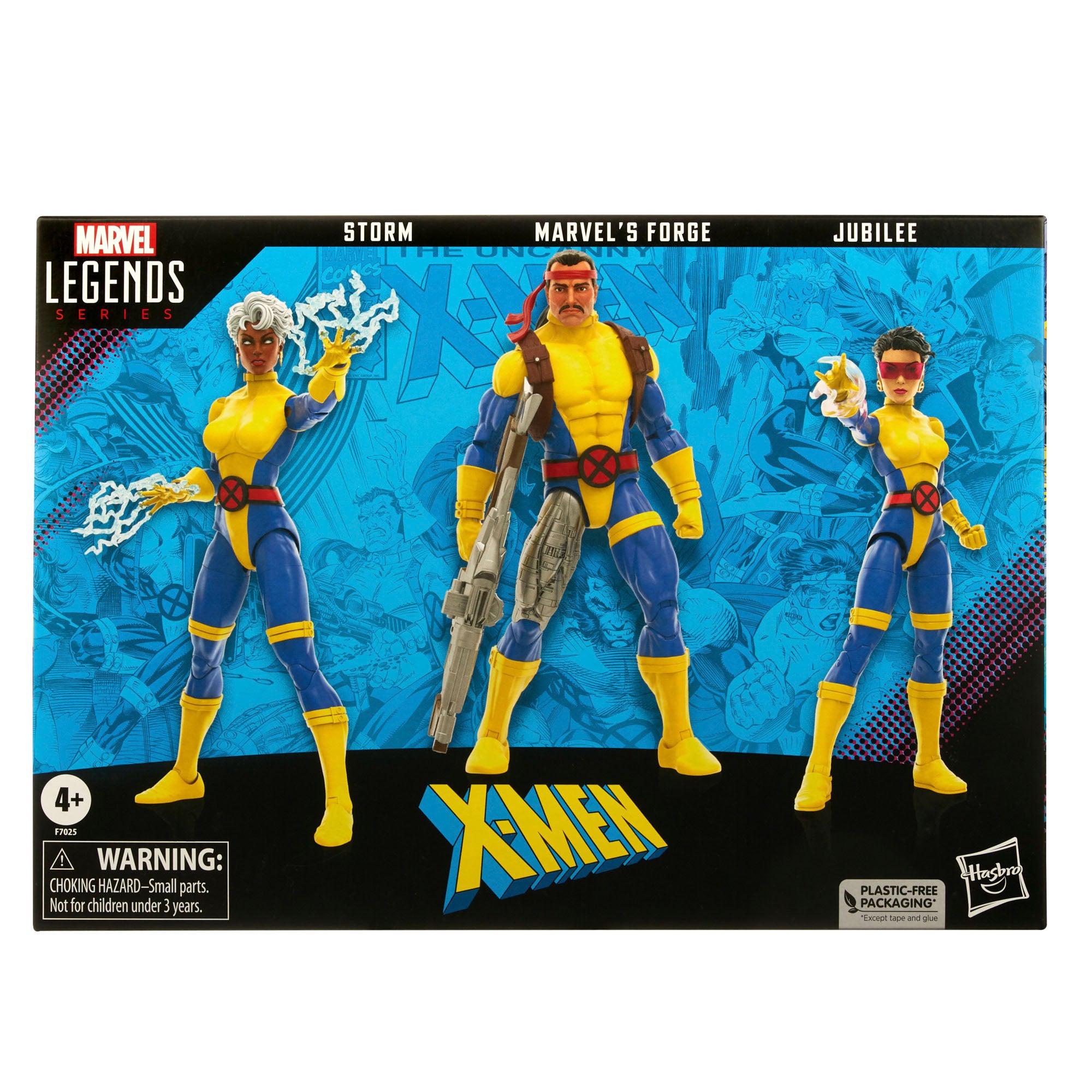 Marvel Legends: X-Men Marvel's Forge, Storm & Jubilee (60th Anniversary)-Actionfiguren-Hasbro-Mighty Underground