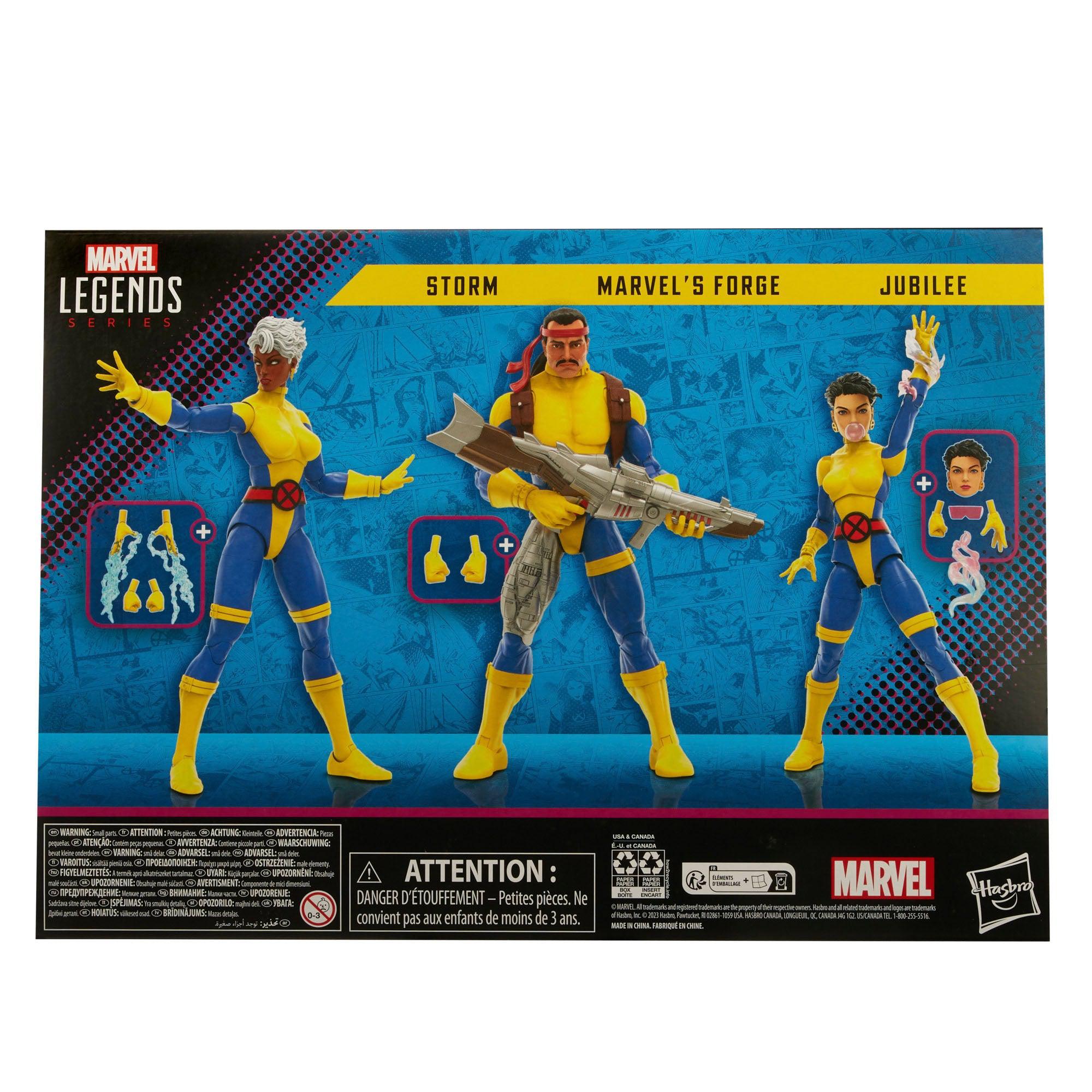 Marvel Legends: X-Men Marvel's Forge, Storm & Jubilee (60th Anniversary)-Actionfiguren-Hasbro-Mighty Underground