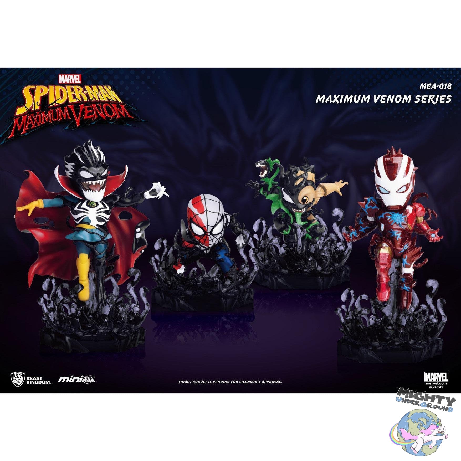 Marvel: Maximum Venom - Mini Egg Attack - 4er Set-Figuren-Beast Kingdom-mighty-underground