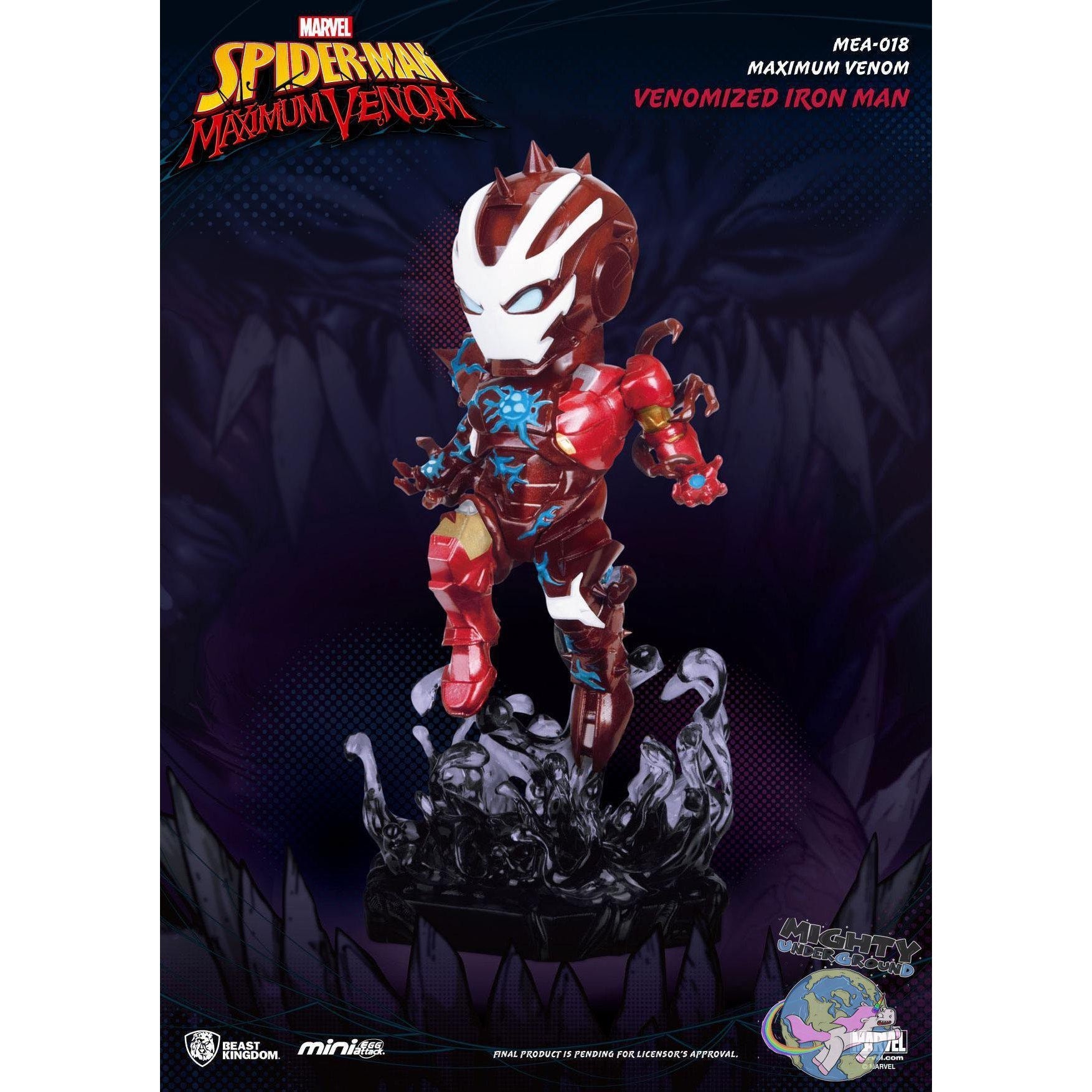 Marvel: Maximum Venom - Venomized Iron Man - Mini Egg Attack-Figuren-Beast Kingdom-mighty-underground