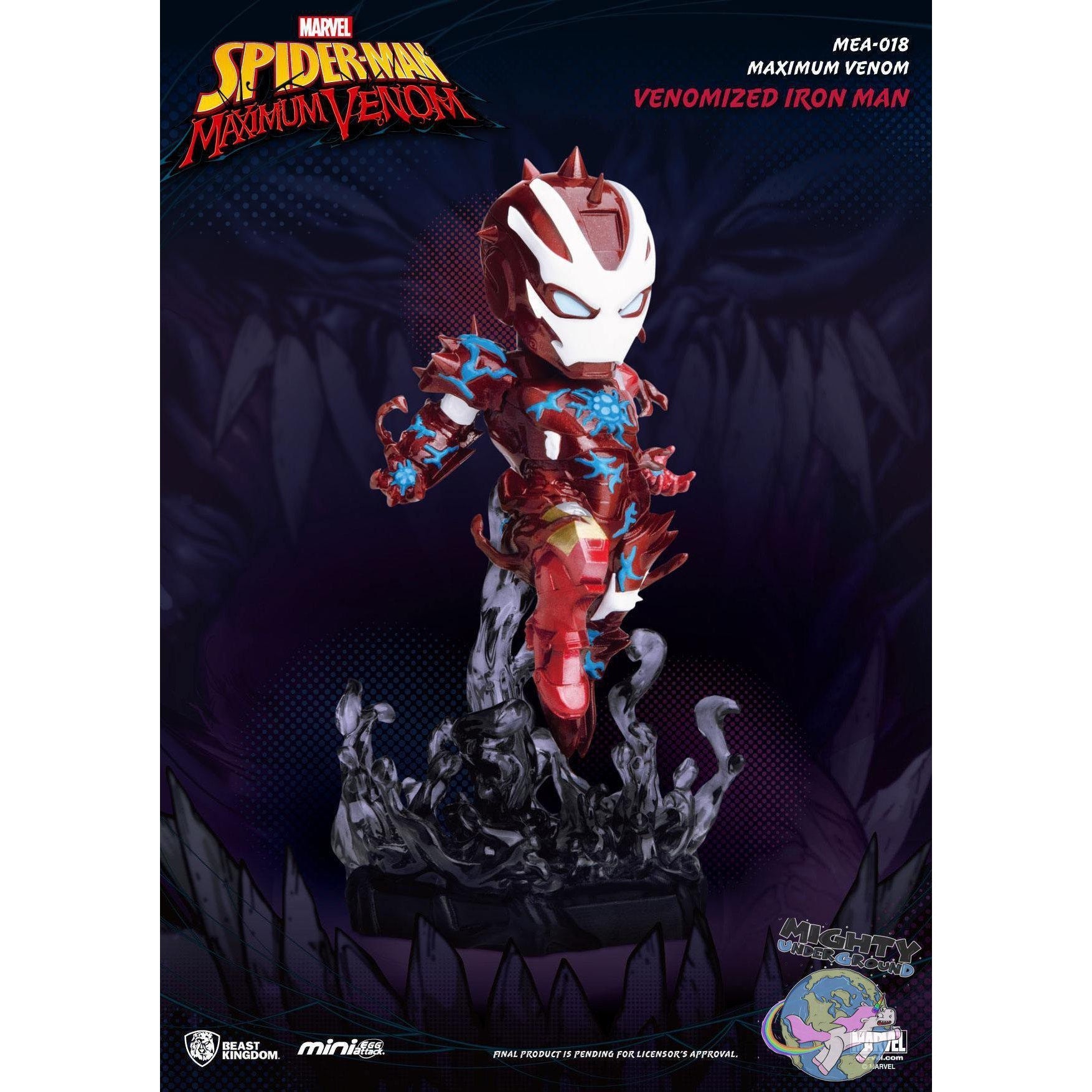 Marvel: Maximum Venom - Venomized Iron Man - Mini Egg Attack-Figuren-Beast Kingdom-mighty-underground