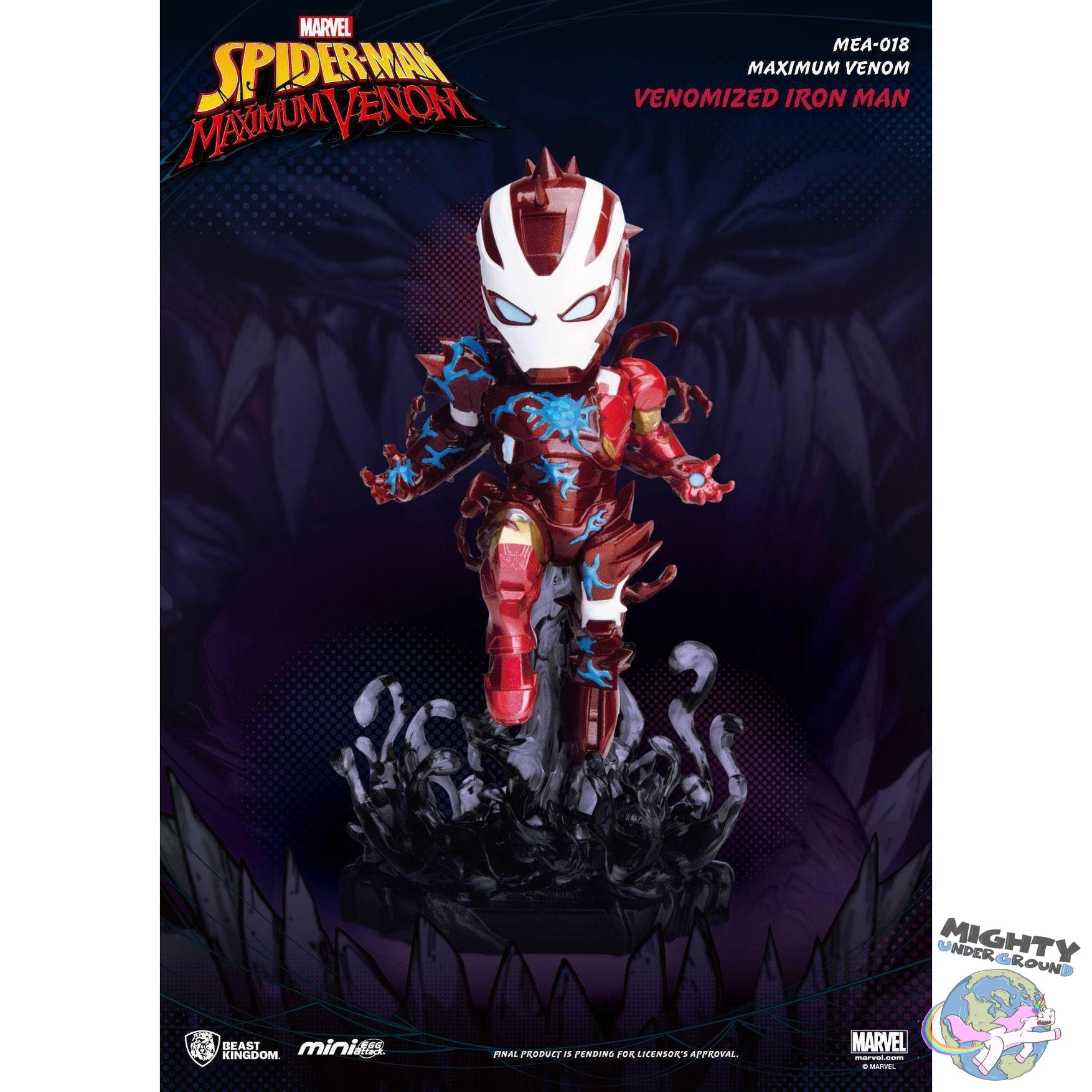 Marvel: Maximum Venom - Venomized Iron Man - Mini Egg Attack-Figuren-Beast Kingdom-mighty-underground