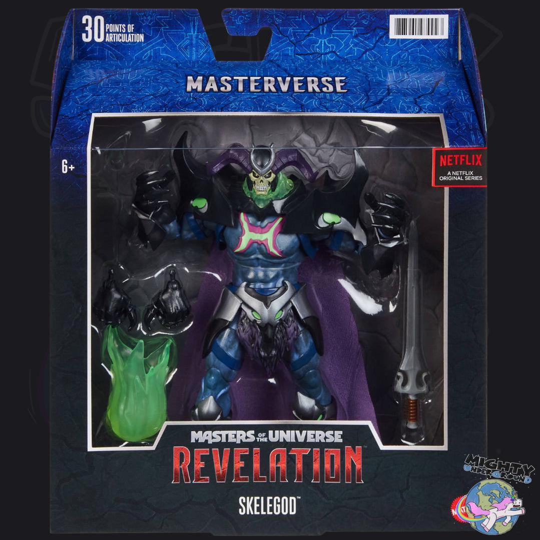 Masters of the Universe Revelation: Skeletor "Skelegod" VORBESTELLUNG!-Actionfiguren-Mattel-Mighty Underground