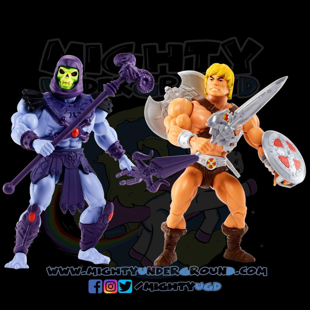 Masters of the Universe Origins: He-Man & Skeletor (200X) [2er-Set]-Actionfiguren-Mattel-Mighty Underground