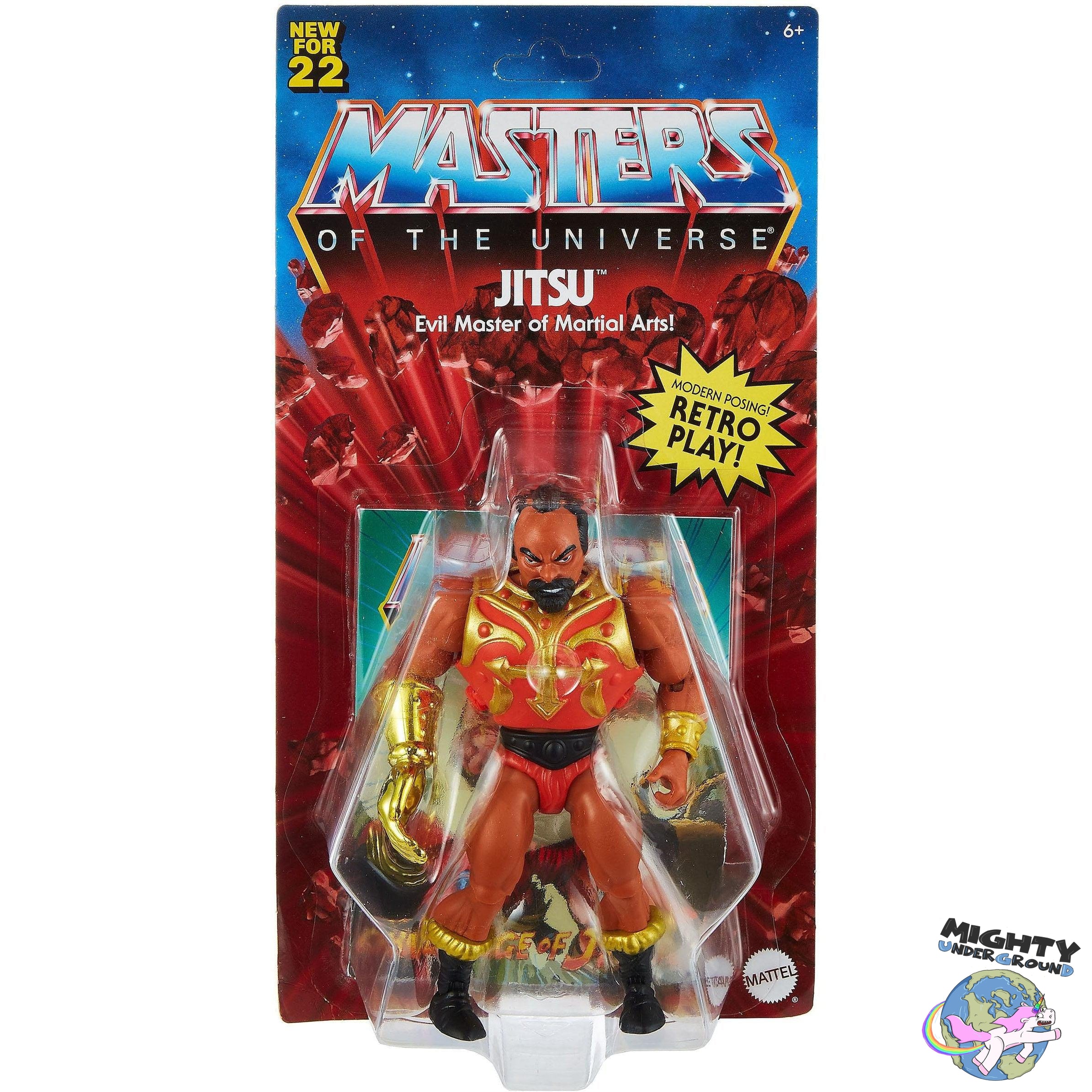 Masters of the Universe Origins: Jitsu-Actionfiguren-Mattel-Mighty Underground