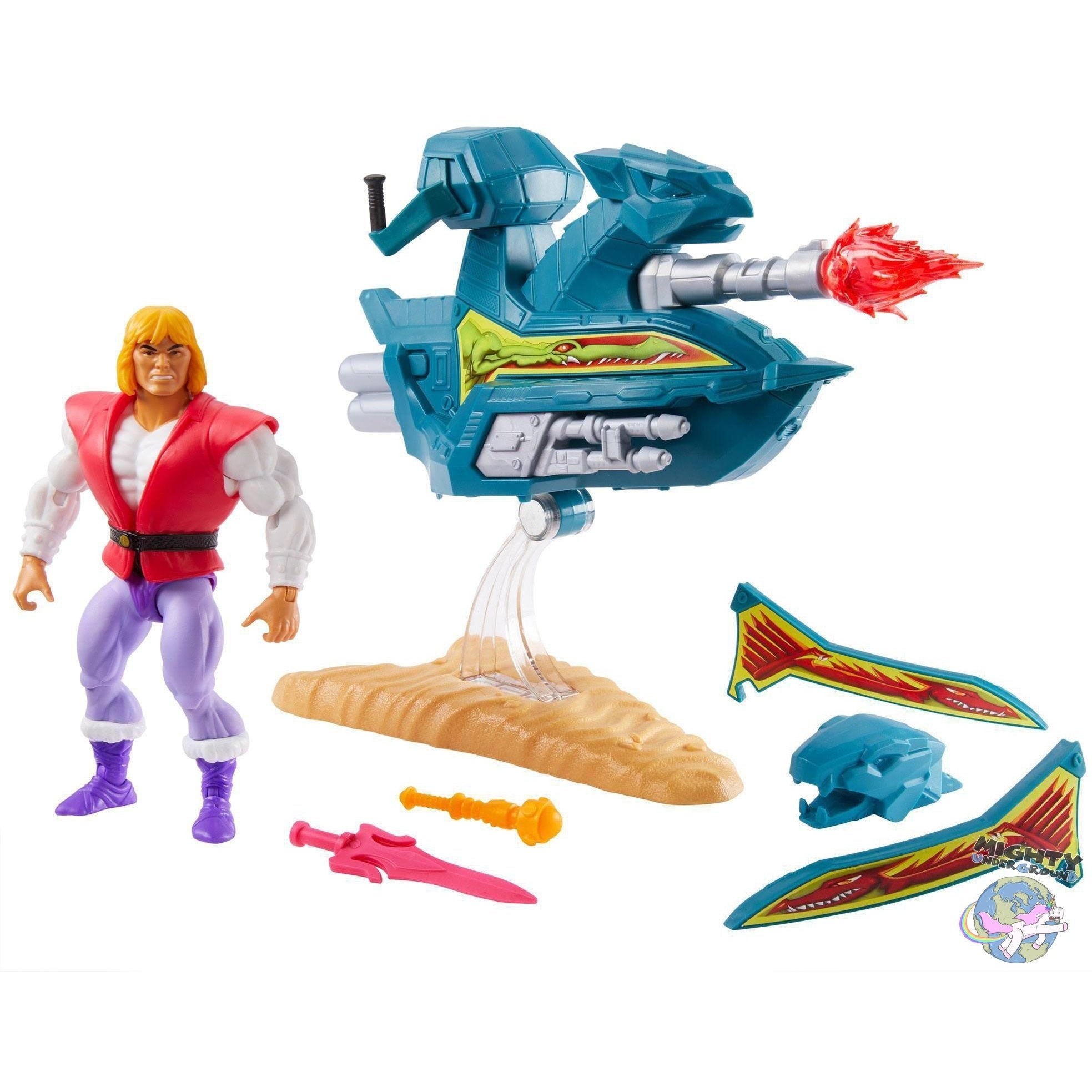 Masters of the Universe Origins: Prince Adam with Sky Sled VORBESTELLUNG!-Actionfiguren-Mattel-mighty-underground