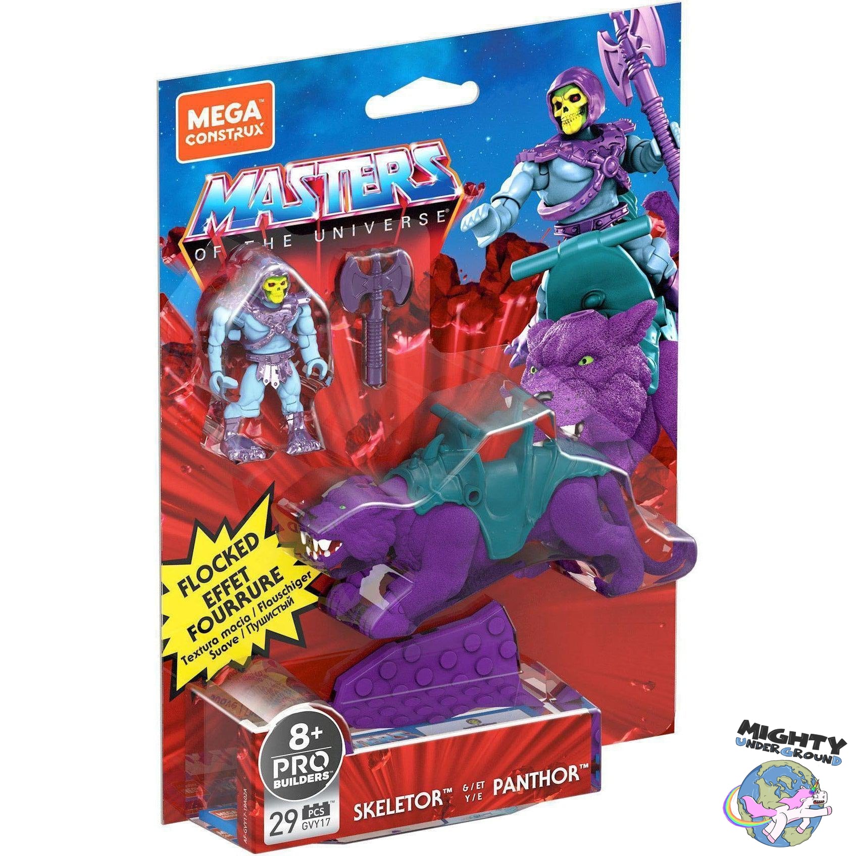 Masters of the Universe Origins: Skeletor & Panthor - Mega Construx Probuilders-Figuren-Mattel-Mighty Underground