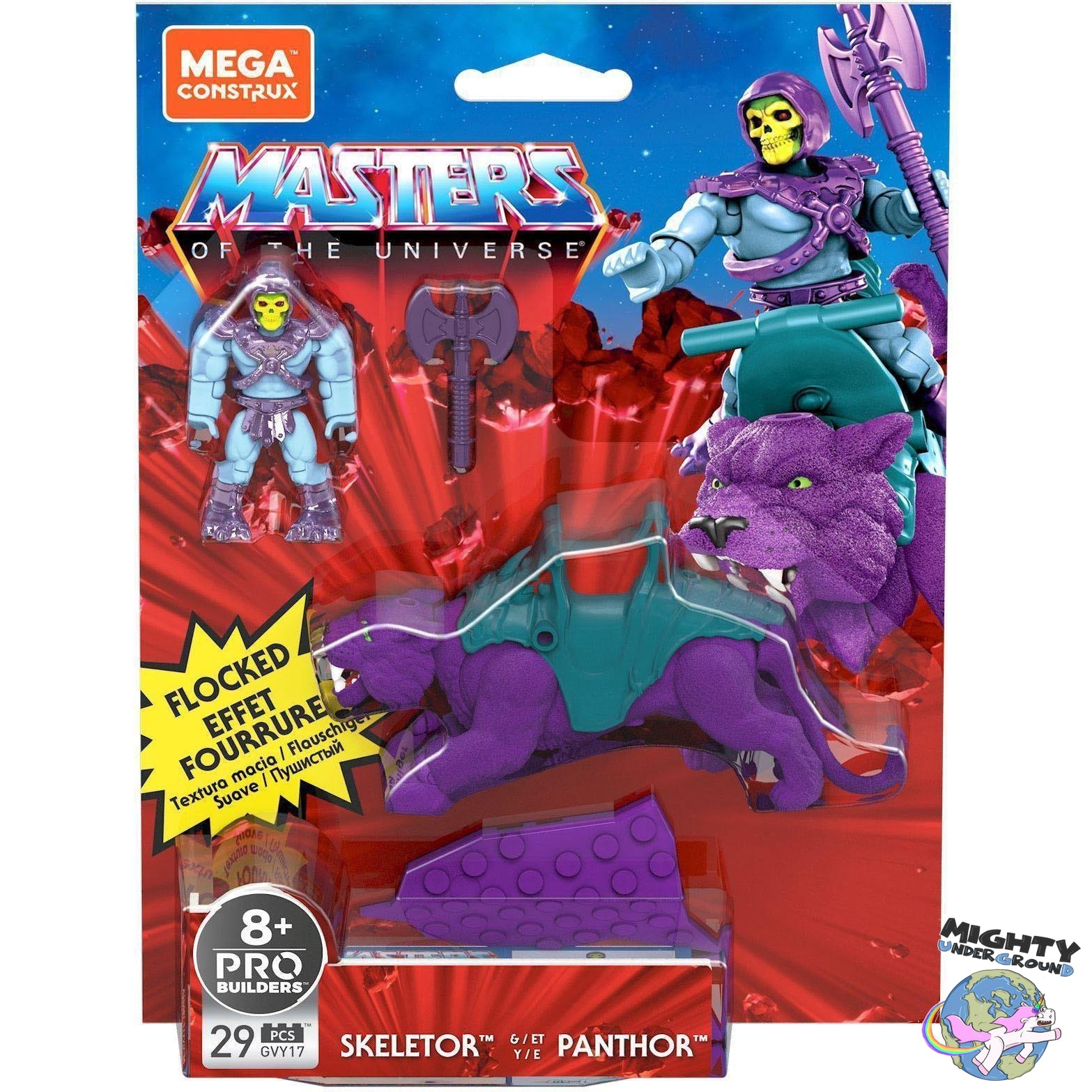 Masters of the Universe Origins: Skeletor & Panthor - Mega Construx Probuilders-Figuren-Mattel-Mighty Underground