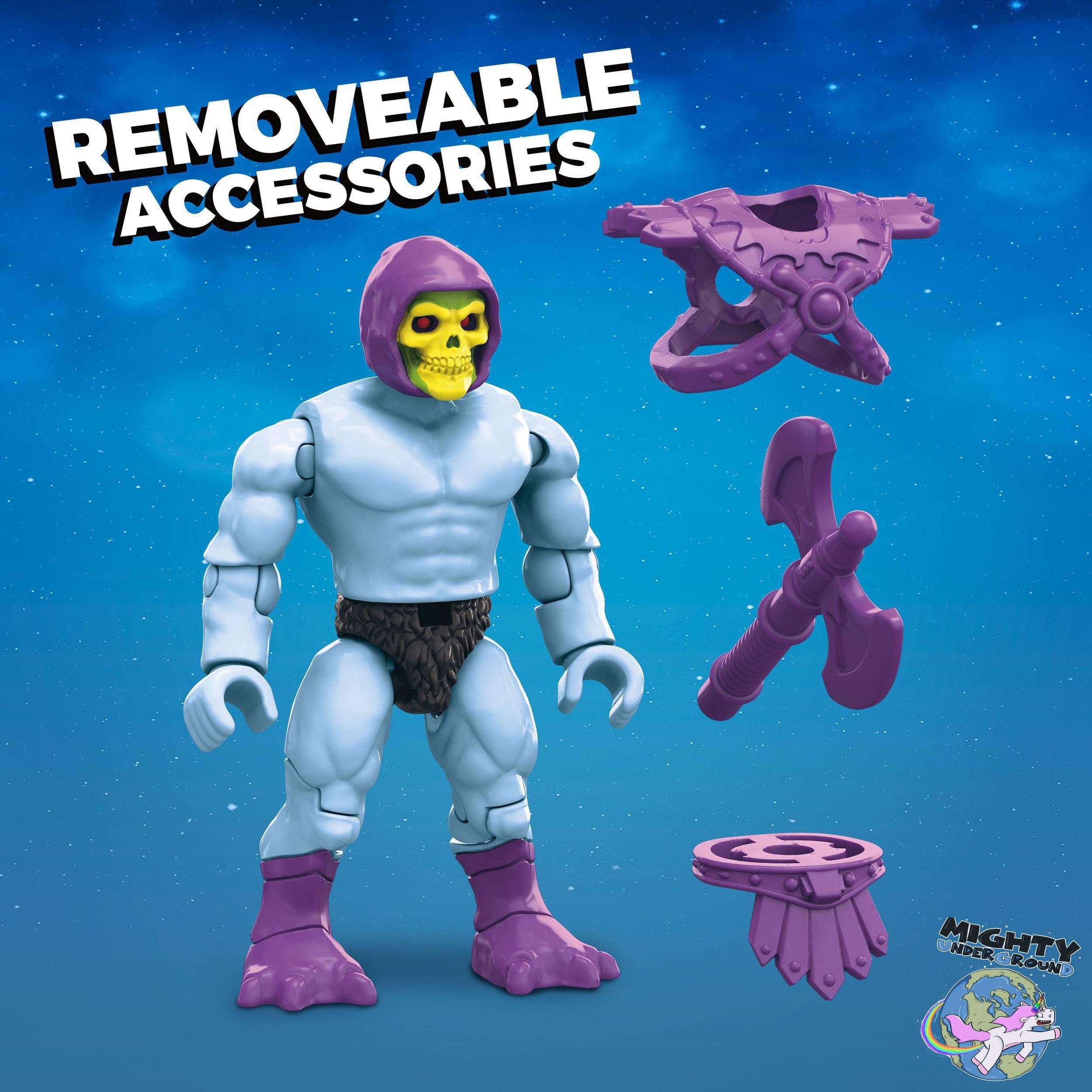 Masters of the Universe Origins: Skeletor & Panthor - Mega Construx Probuilders-Figuren-Mattel-Mighty Underground