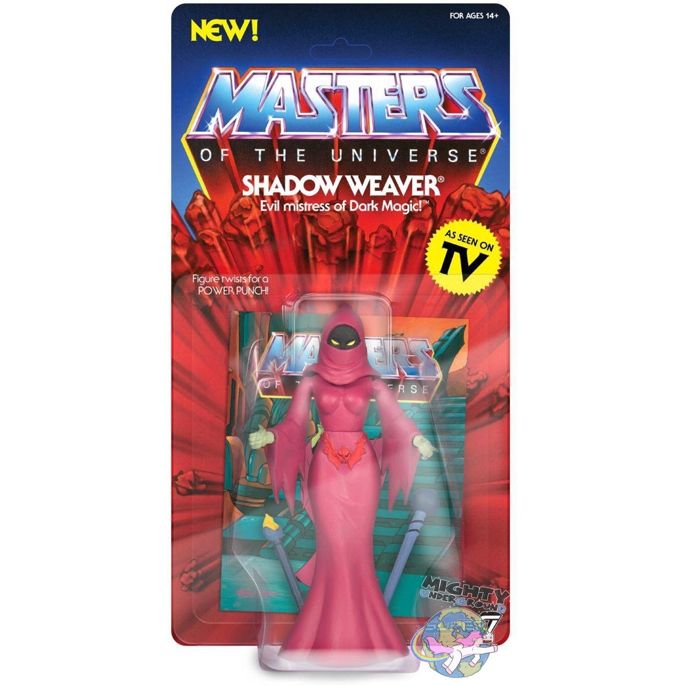 Masters of the Universe Vintage Collection: Shadow Weaver-Actionfiguren-Super7-Mighty Underground