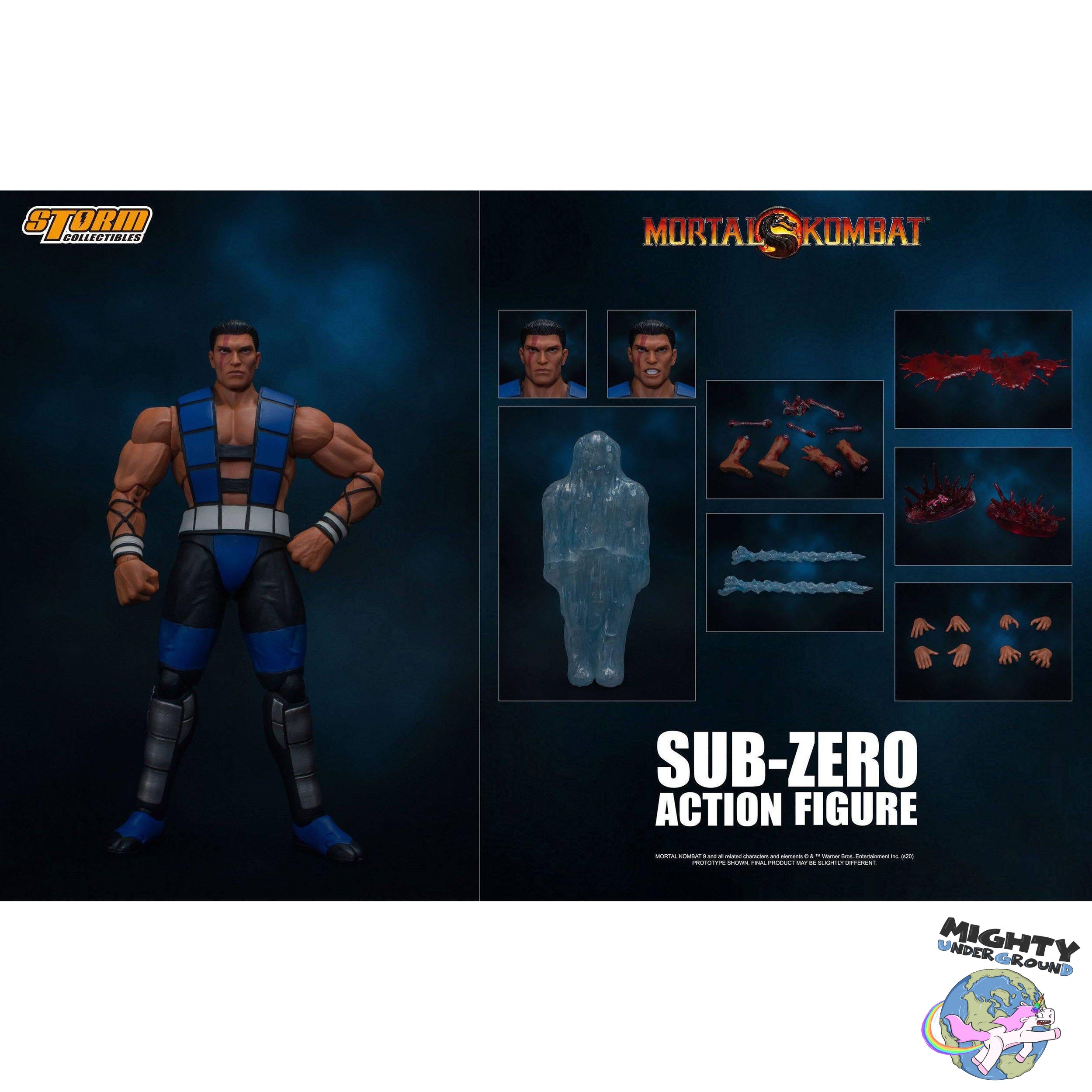 Mortal Kombat: Sub-Zero (Unmasked) 1/12-Actionfiguren-Storm Collectibles-Mighty Underground