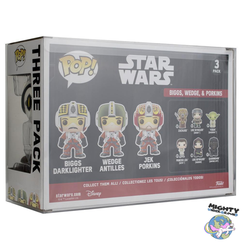 PPJoe Star Wars 3 Pack Biggs/Lobot Pop Protektor-Pop Vinyl Protector-PPJoe-Mighty Underground