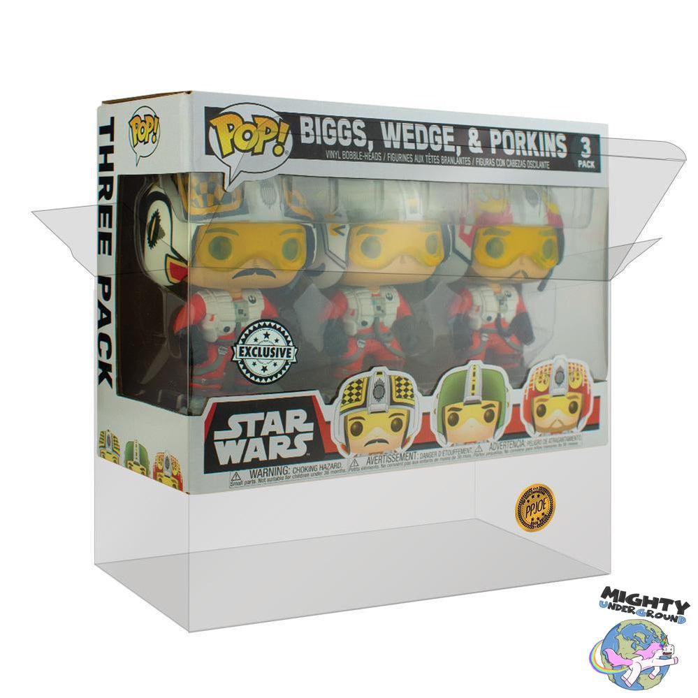 PPJoe Star Wars 3 Pack Biggs/Lobot Pop Protektor-Pop Vinyl Protector-PPJoe-Mighty Underground