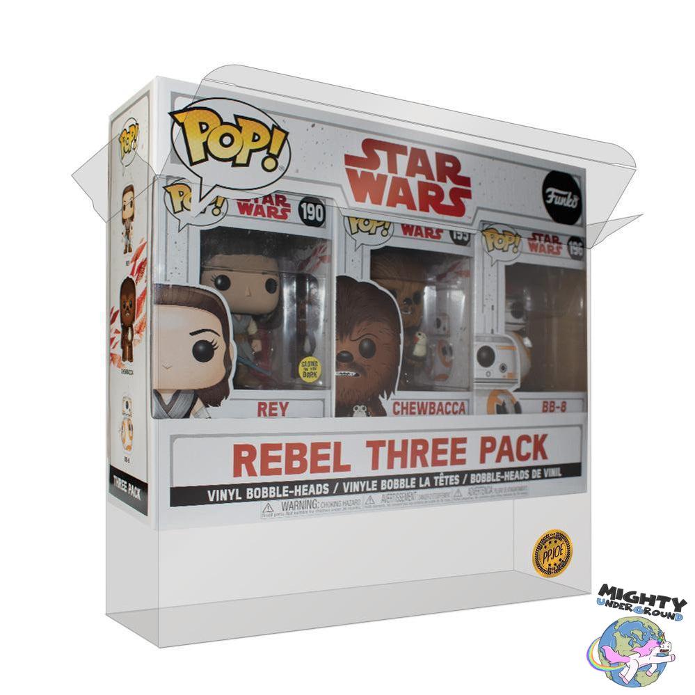 PPJoe Star Wars The Last Jedi Rebel Three Pack Pop Protektor-Pop Vinyl Protector-PPJoe-Mighty Underground