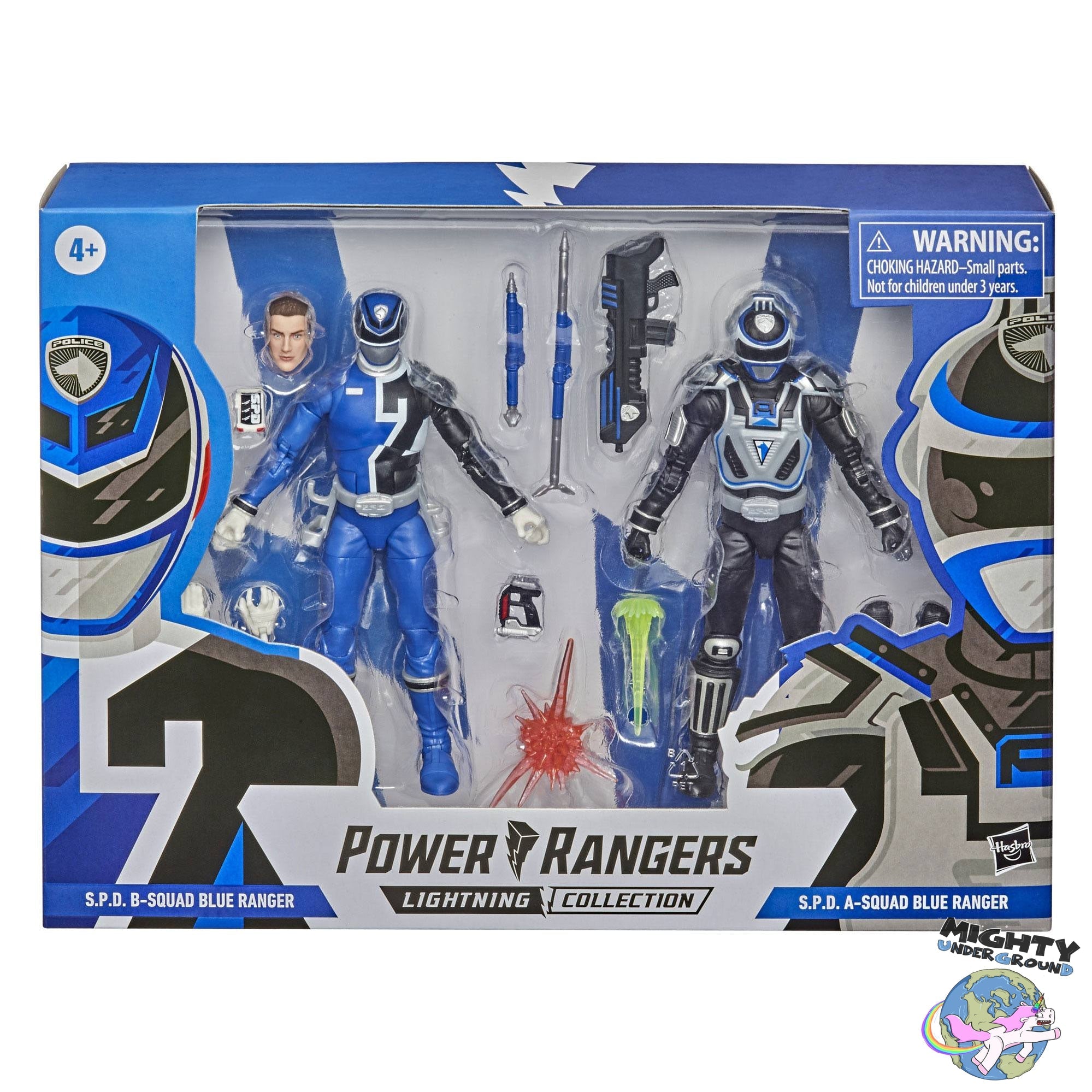 Power Rangers Lightning Collection: S.P.D. B-Squad Blue Ranger vs. S.P.D. A-Squad Blue Ranger-Actionfiguren-Hasbro-Mighty Underground