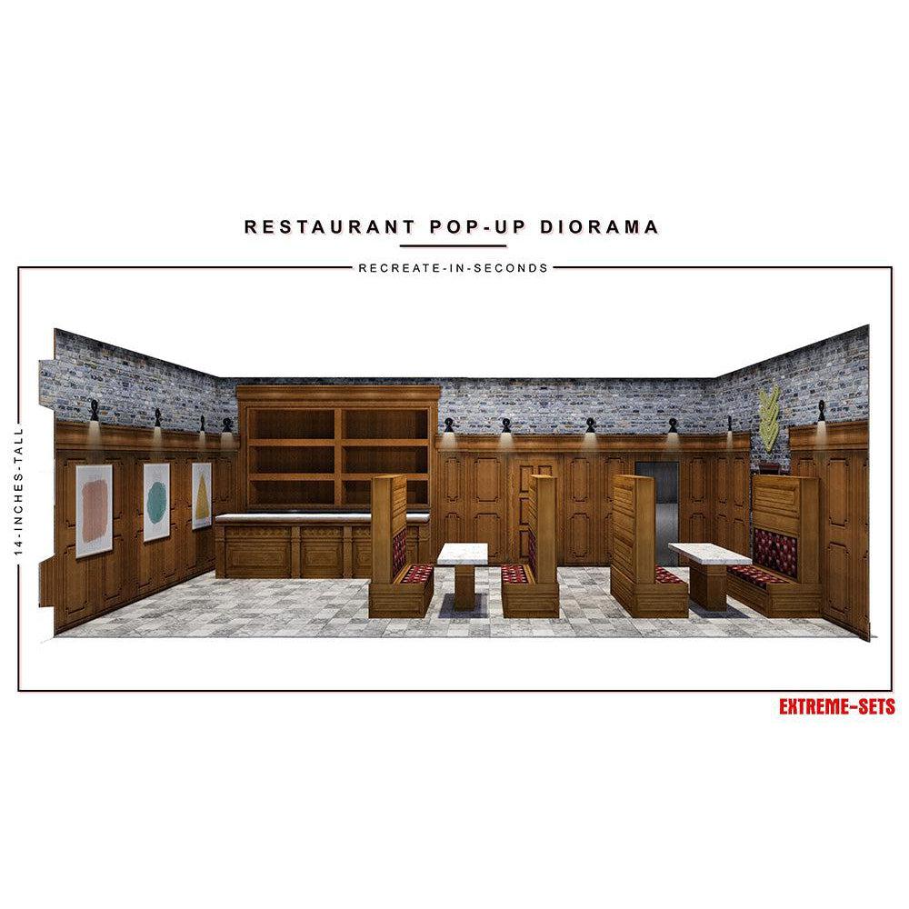 Restaurant Pop-Up - Diorama - 1/18-Actionfiguren-Extreme Sets-Mighty Underground