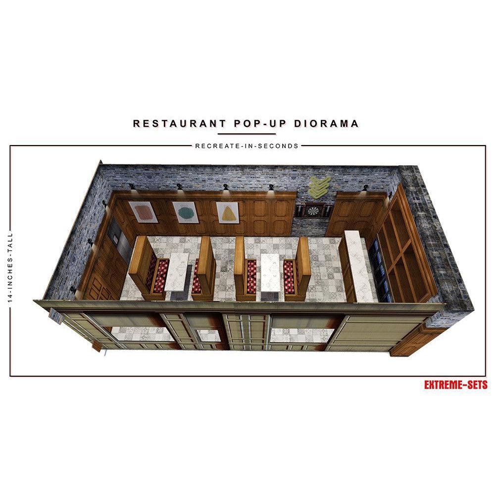 Restaurant Pop-Up - Diorama - 1/18-Actionfiguren-Extreme Sets-Mighty Underground